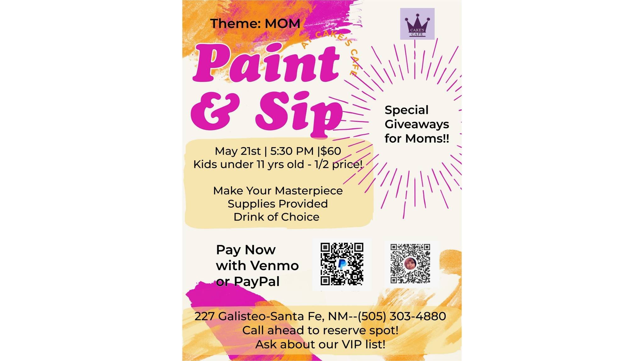 Paint & Sip at Cake's 