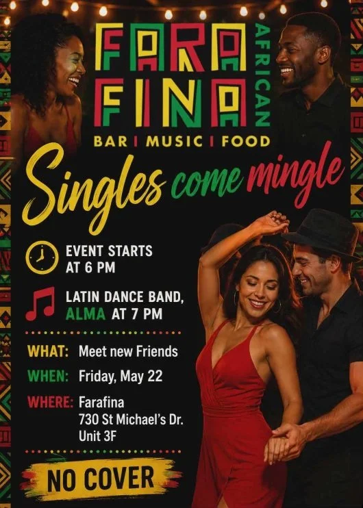 Singles Mingle at Farafina 