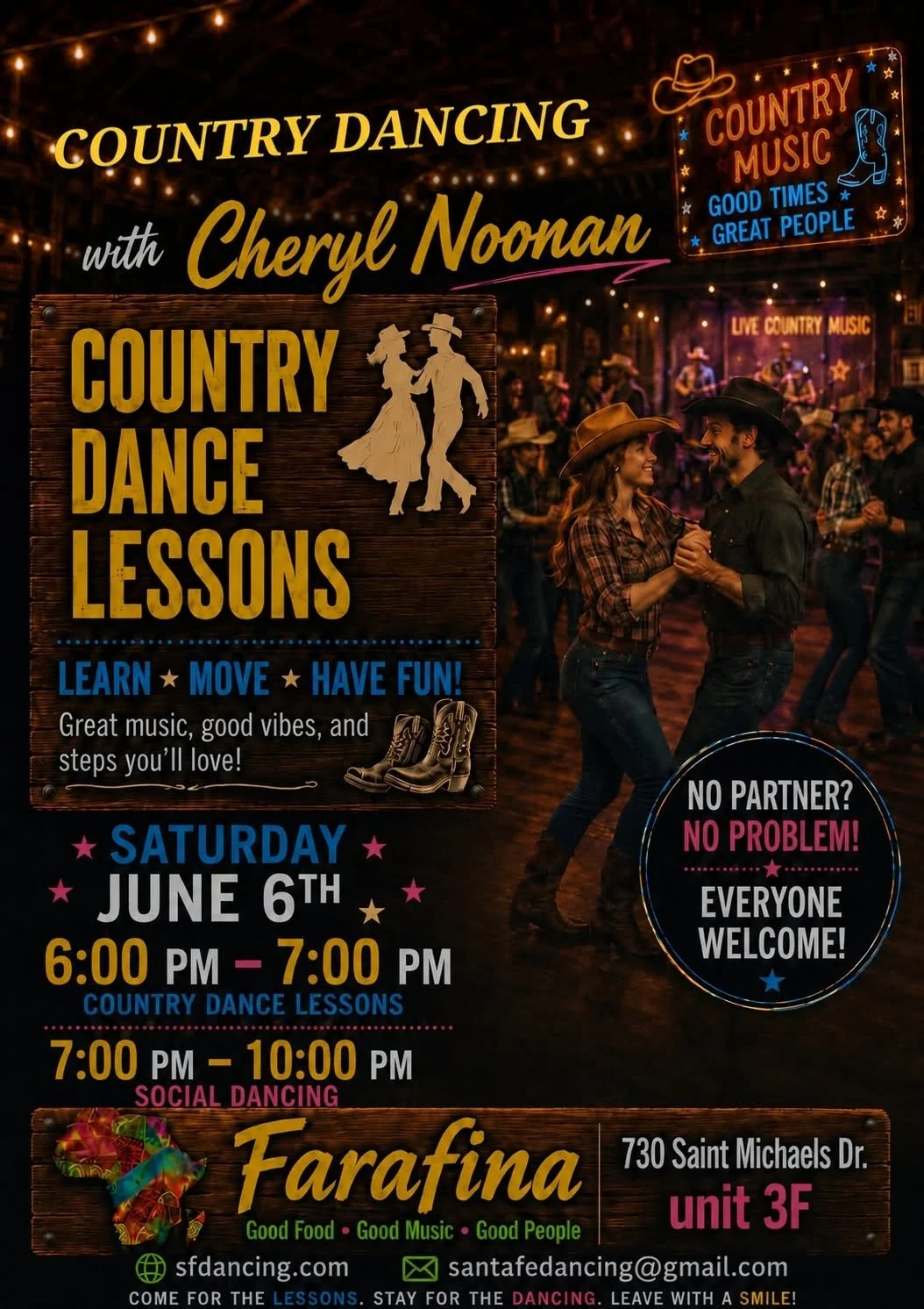 Country Dancing with lessons 
