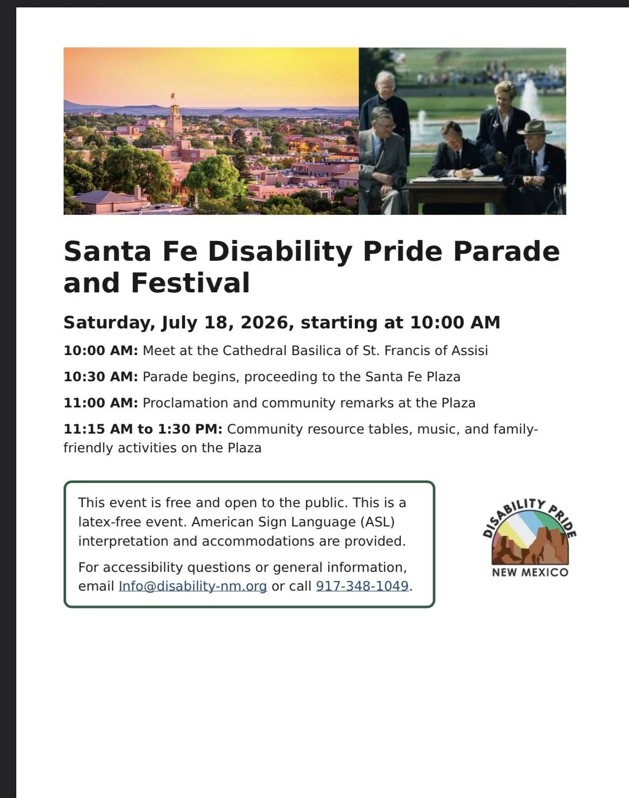 Santa Fe Disability PRIDE Parade 