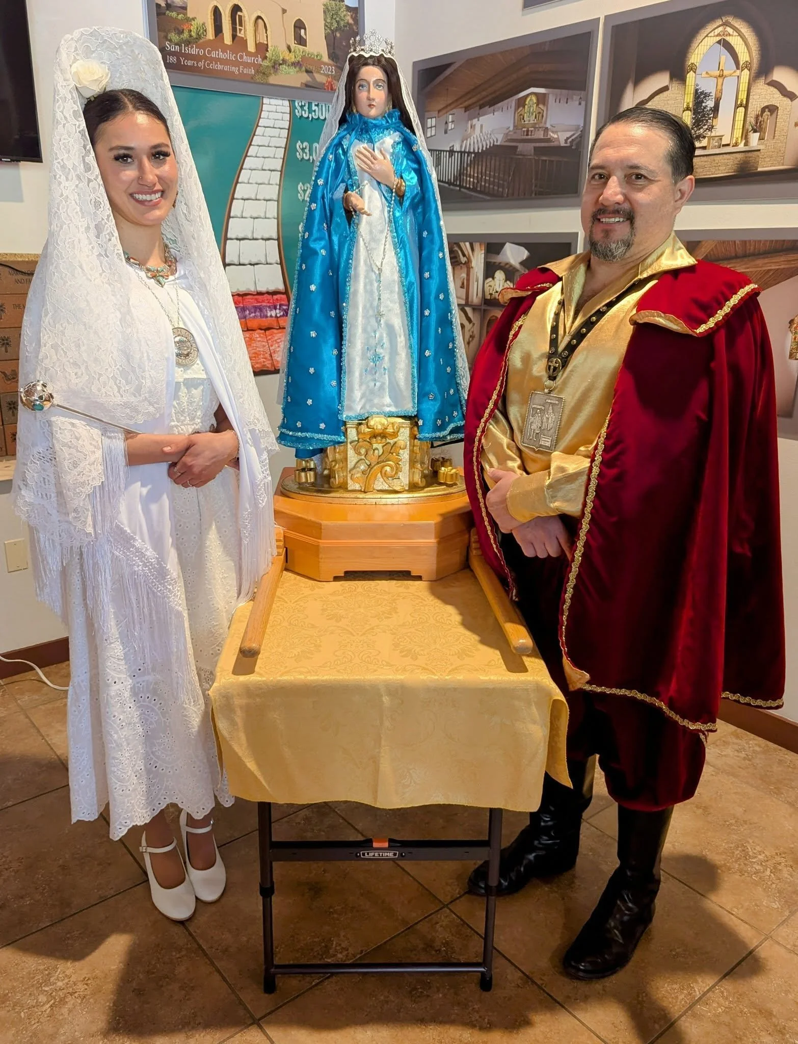Fiesta Council Visits Cristo Rey Church