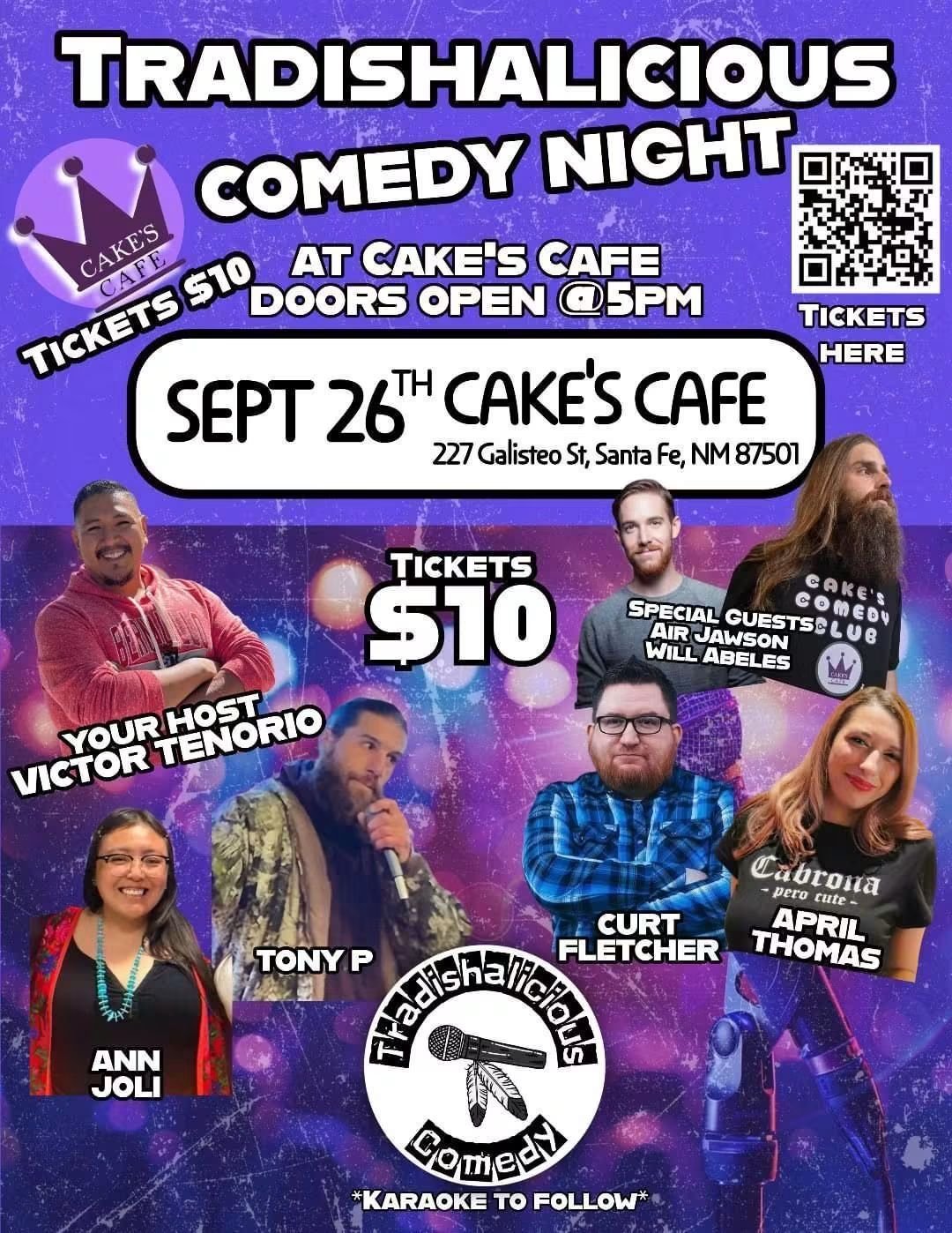 Tradishalicious COMEDY NIGHT 