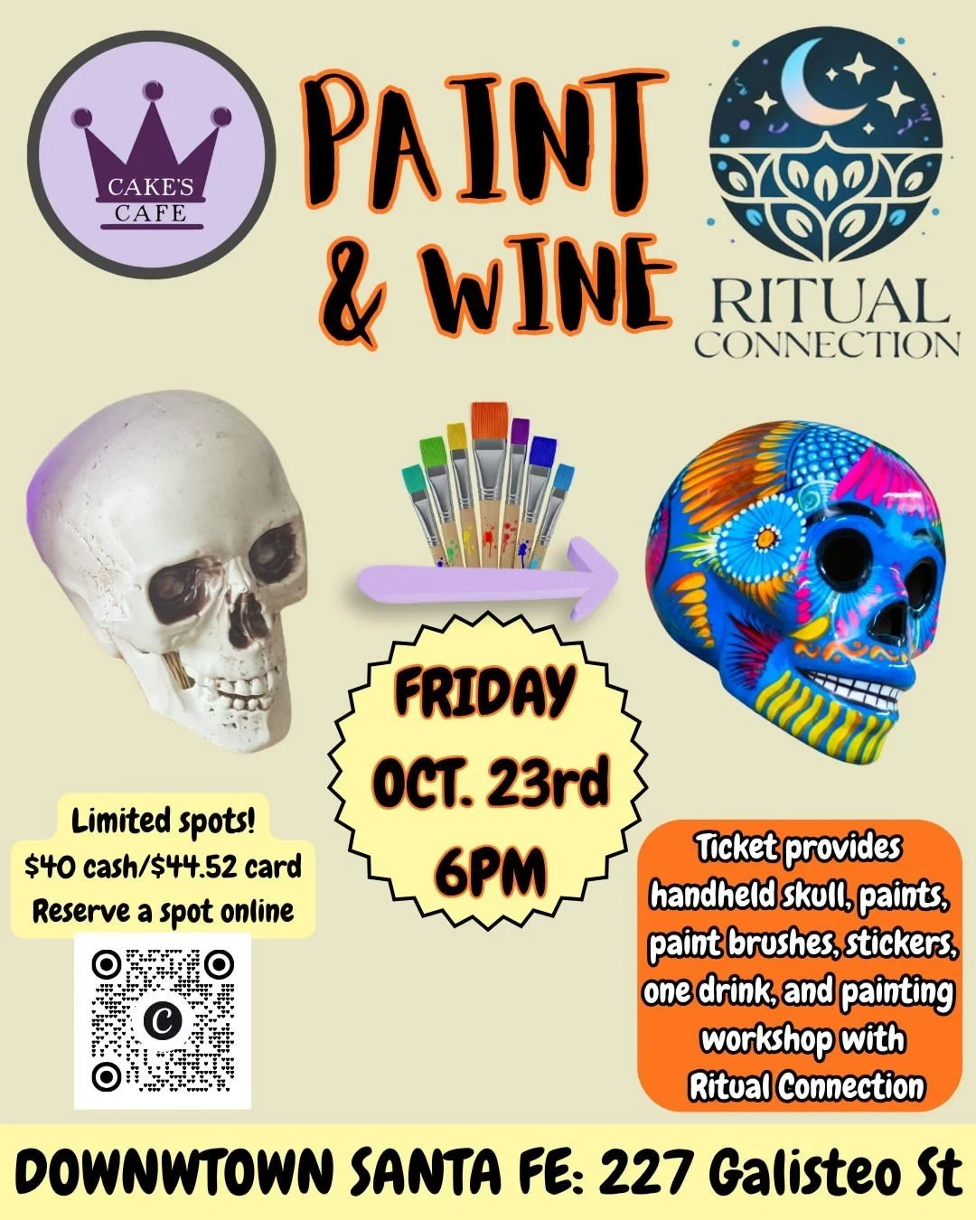 Paint & Wine Sugar Skulls 