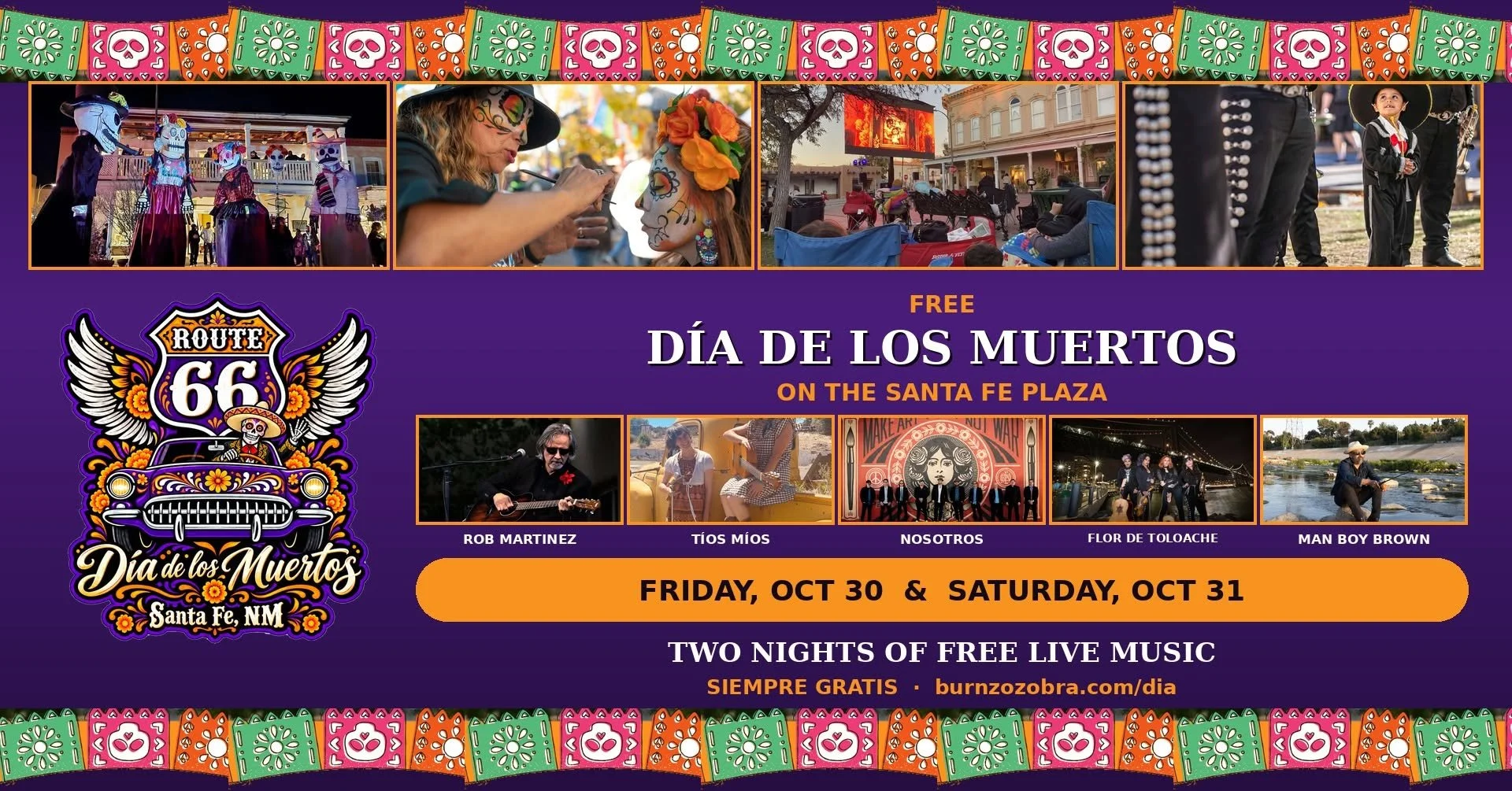 Dia de los Muertos on the Historic Santa Fe Plaza 