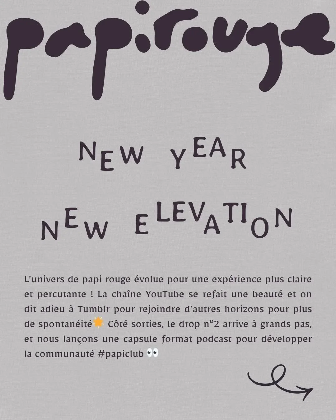 2026 arrive et voici ce qui change chez #papirouge 💫

📽️ Gros changements &agrave; pr&eacute;voir sur la cha&icirc;ne youtube : nouveau layout et nouvelle direction de contenu ! une grosse partie du contenu d&eacute;j&agrave; publi&eacute; (hors Sh