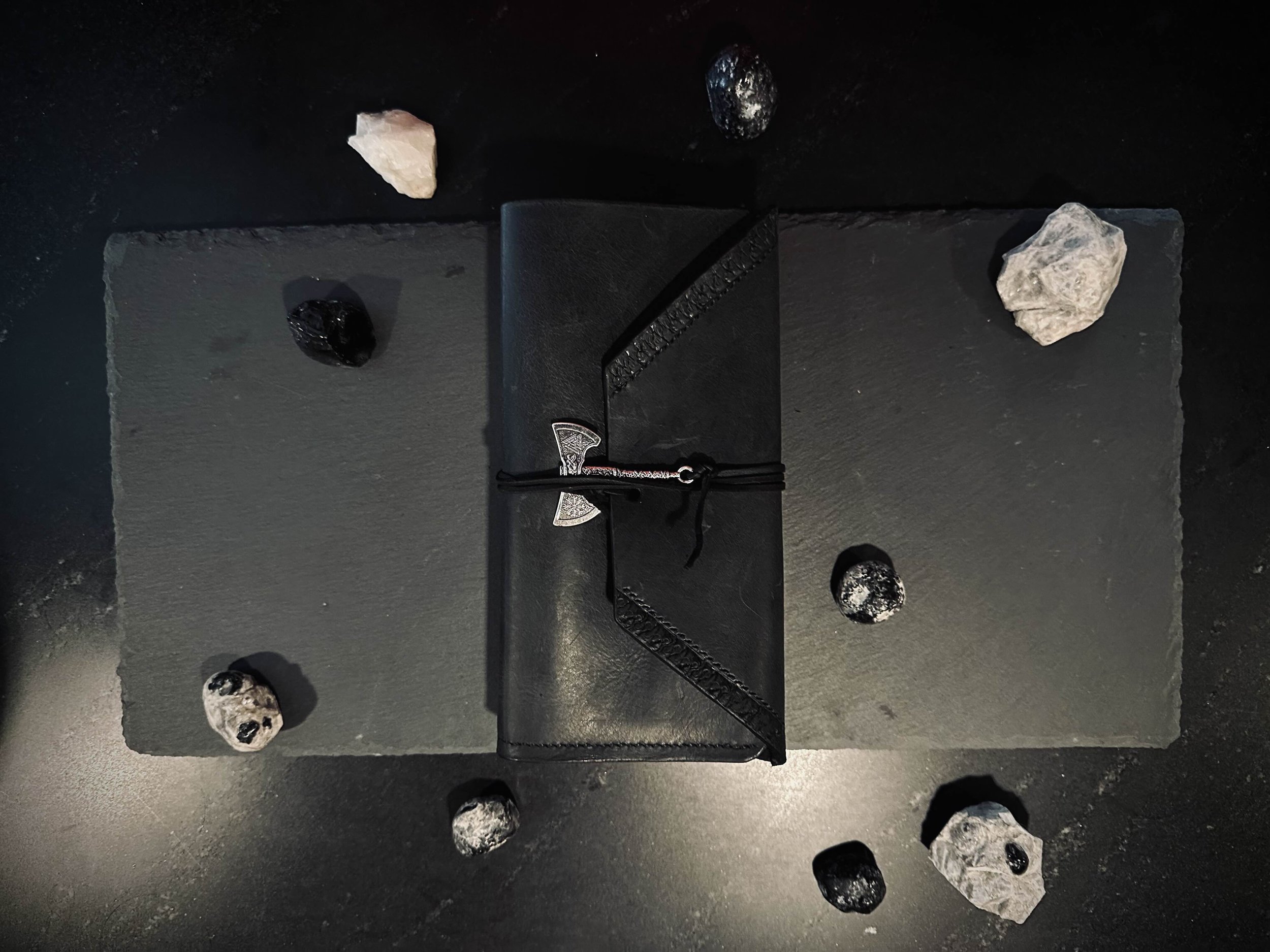 leather lockpick case above