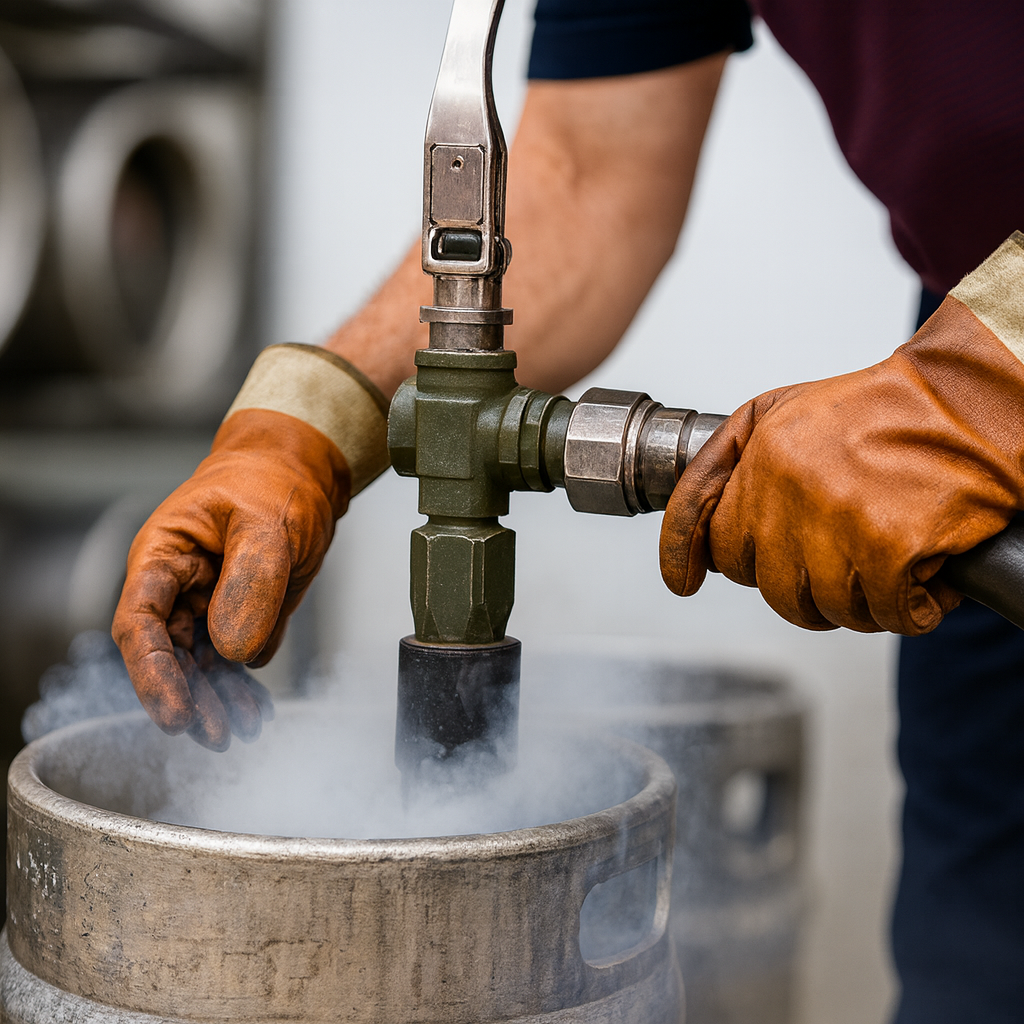 Filling propane cylinders by volume