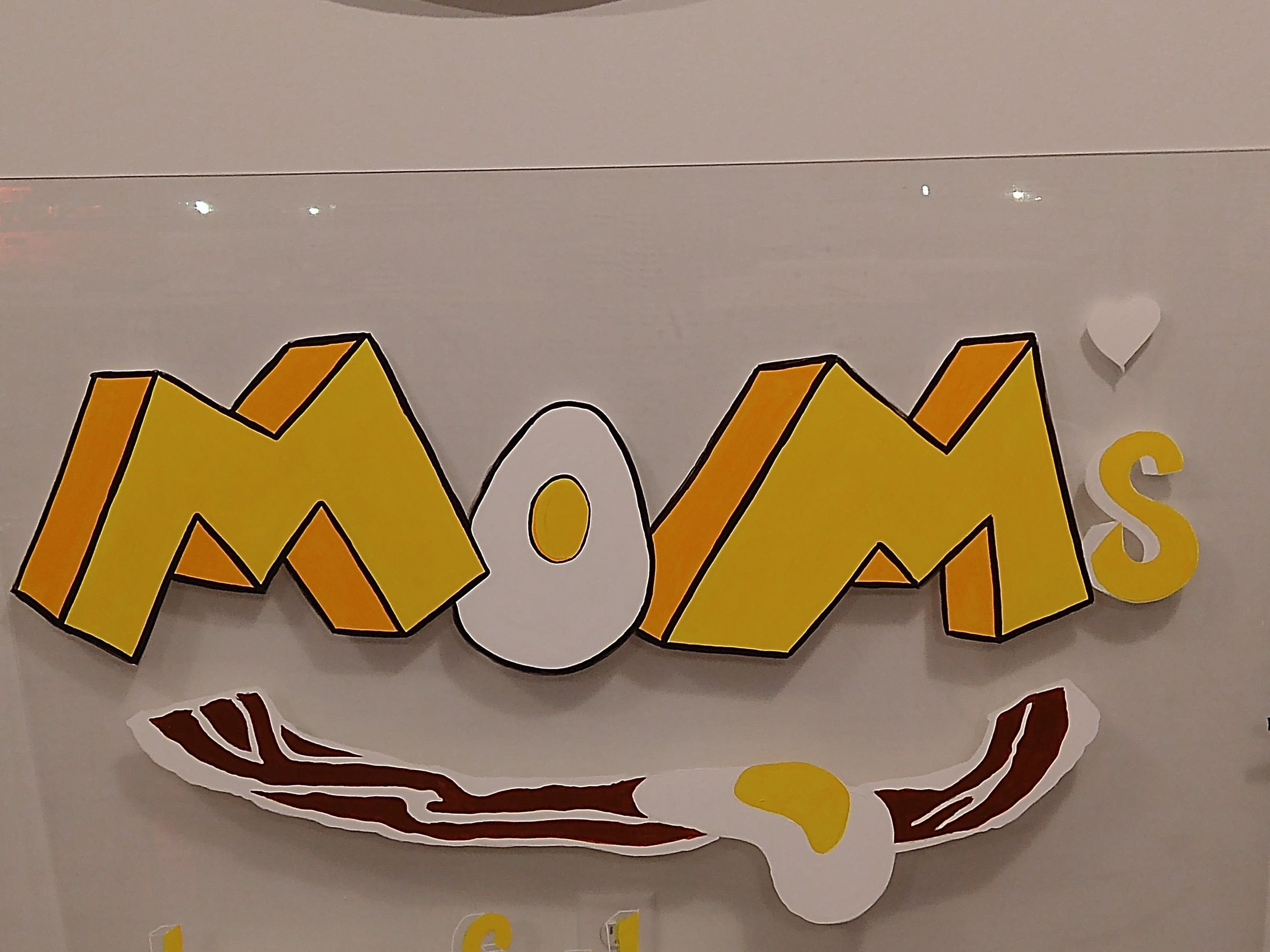 Bacon and eggs window art