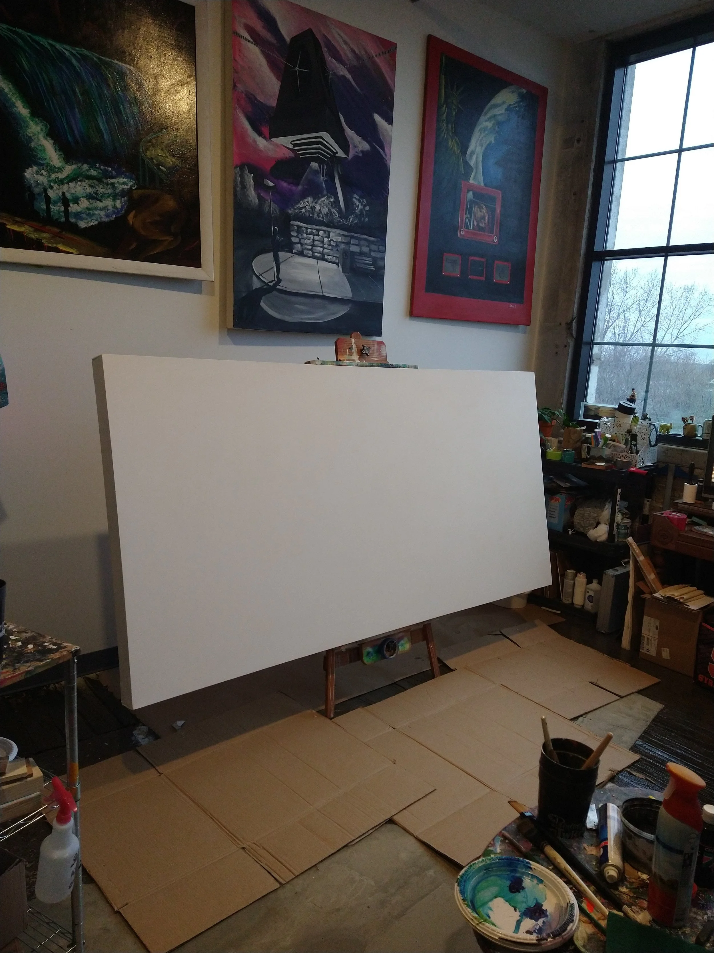 Paint and Sip, chalking about Stein, Art Studio, painting classes, dog