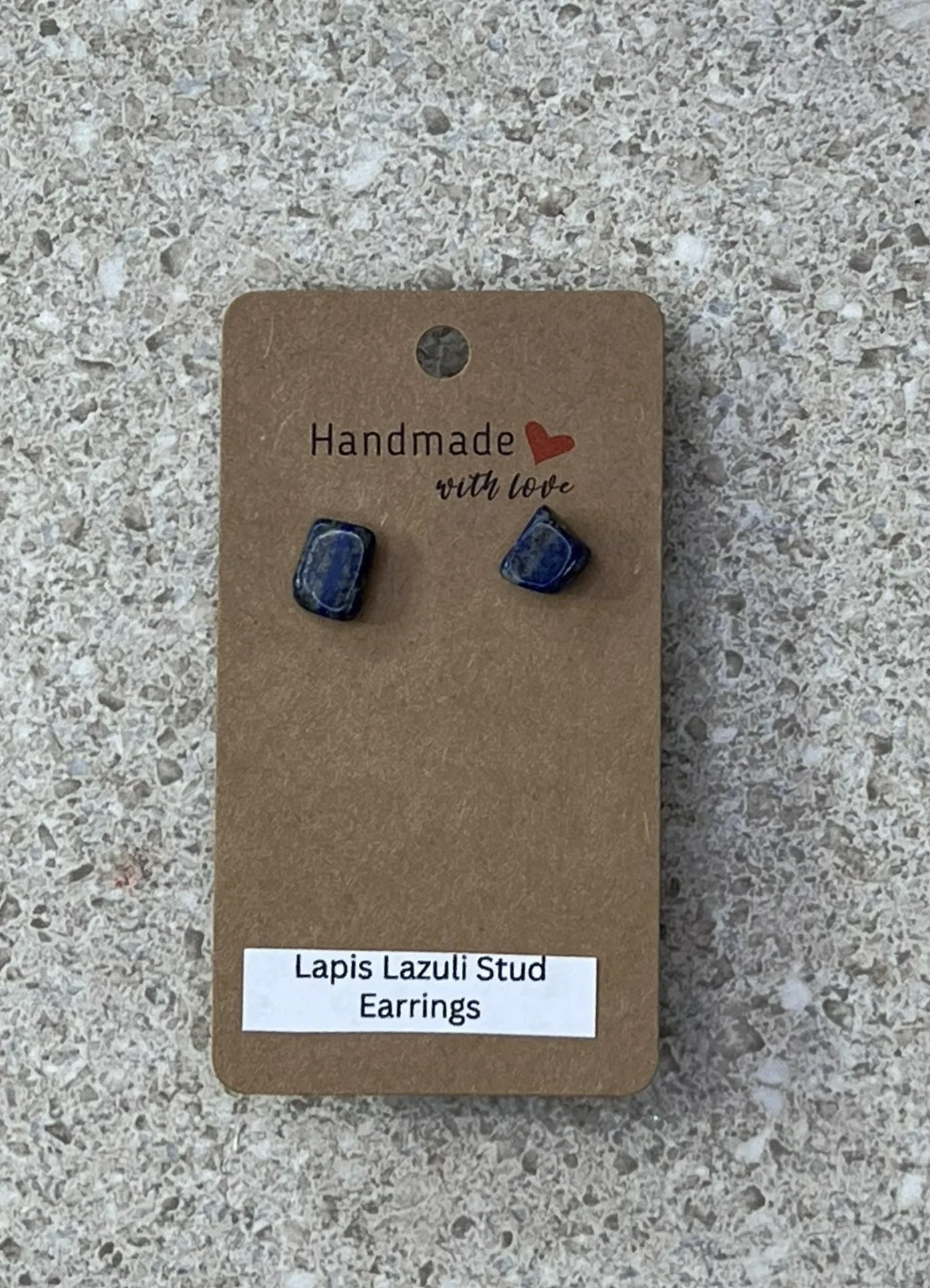 Lapis Lazuli Stud Earrings