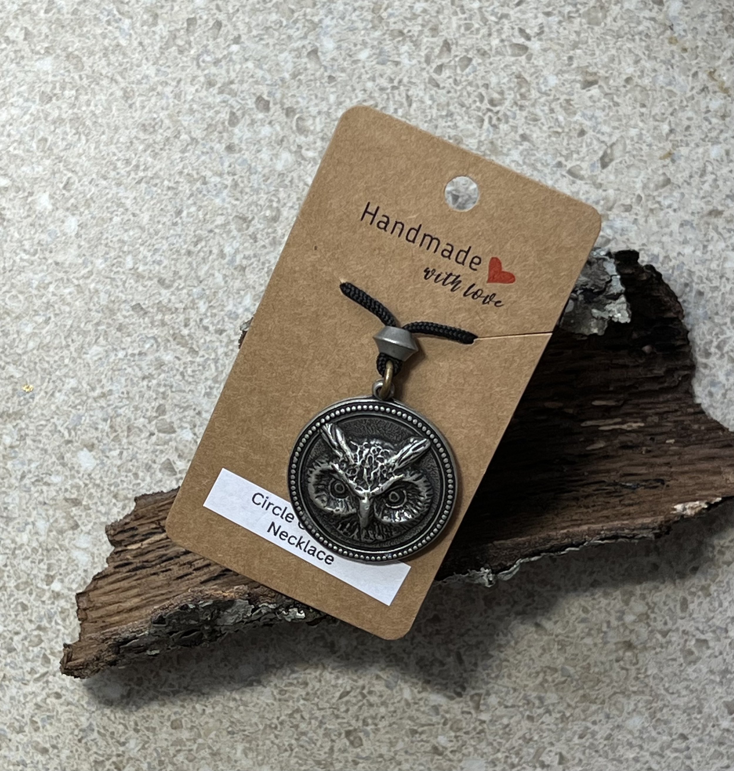 Circle Owl Necklace