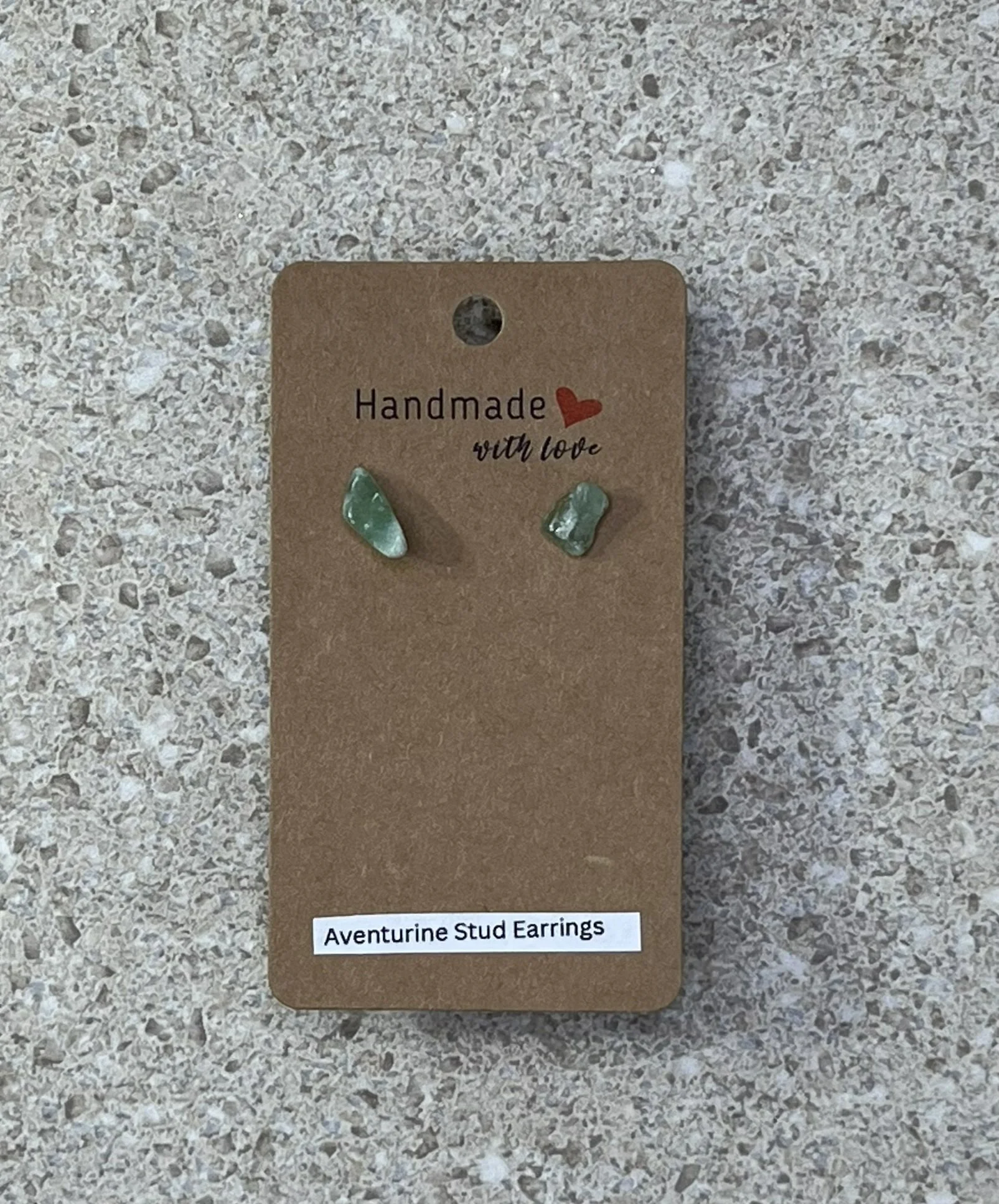 Aventurine Stone Stud Earrings