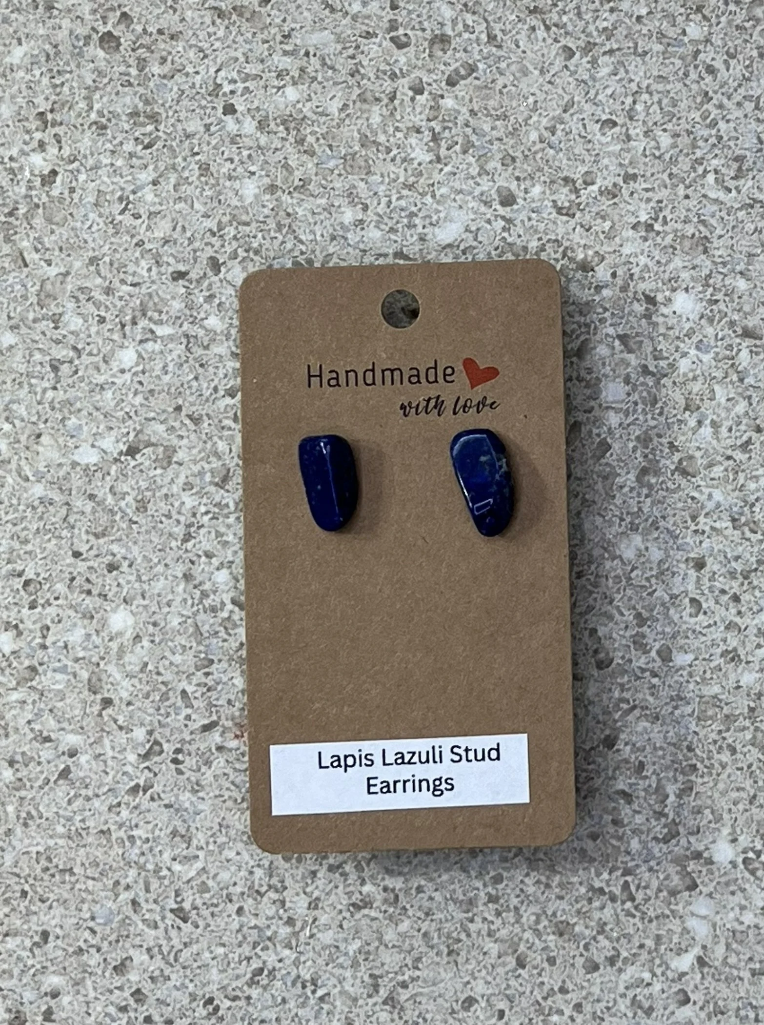 Lapis Lazuli Stud Earrings