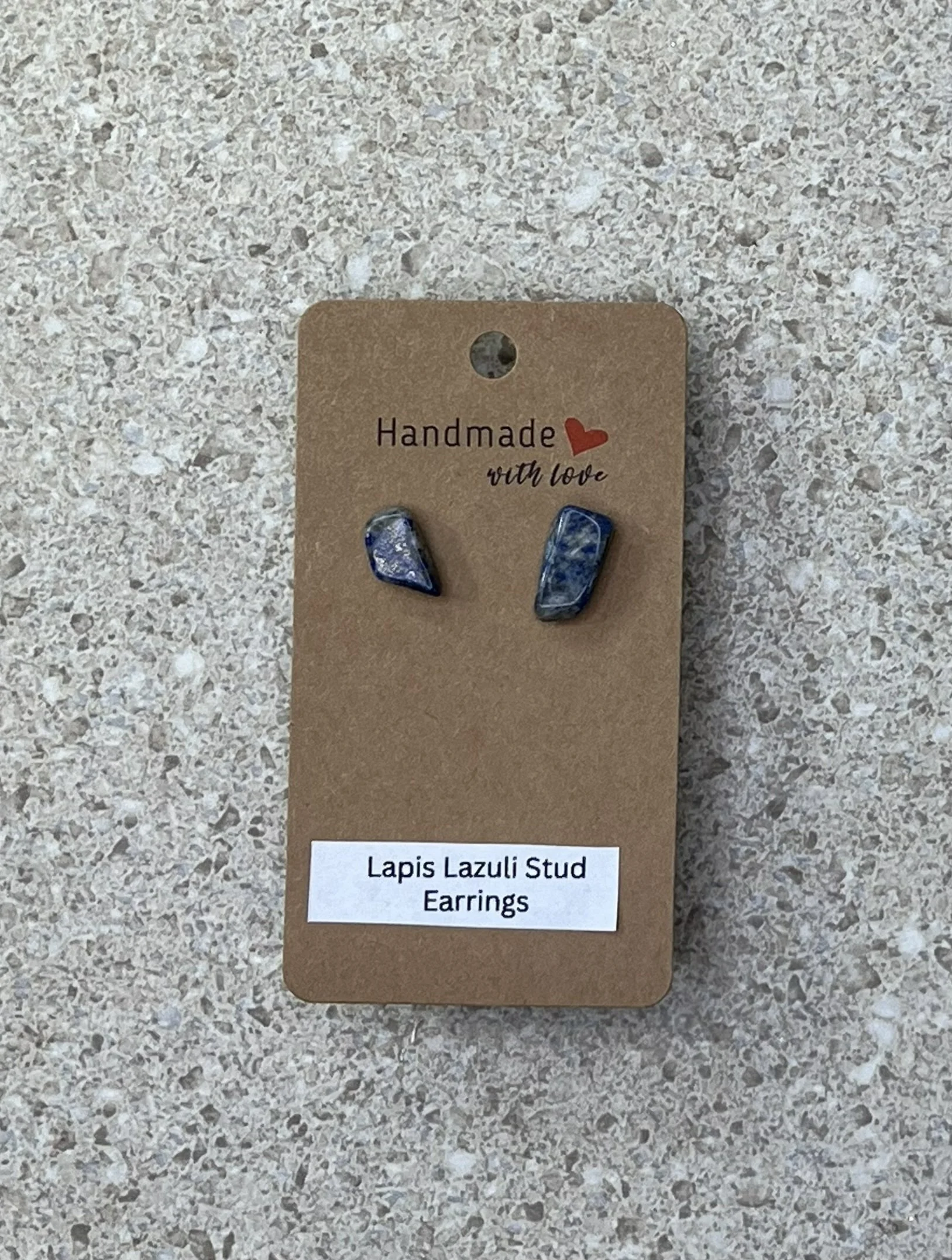 Lapis Lazuli Stud Earrings