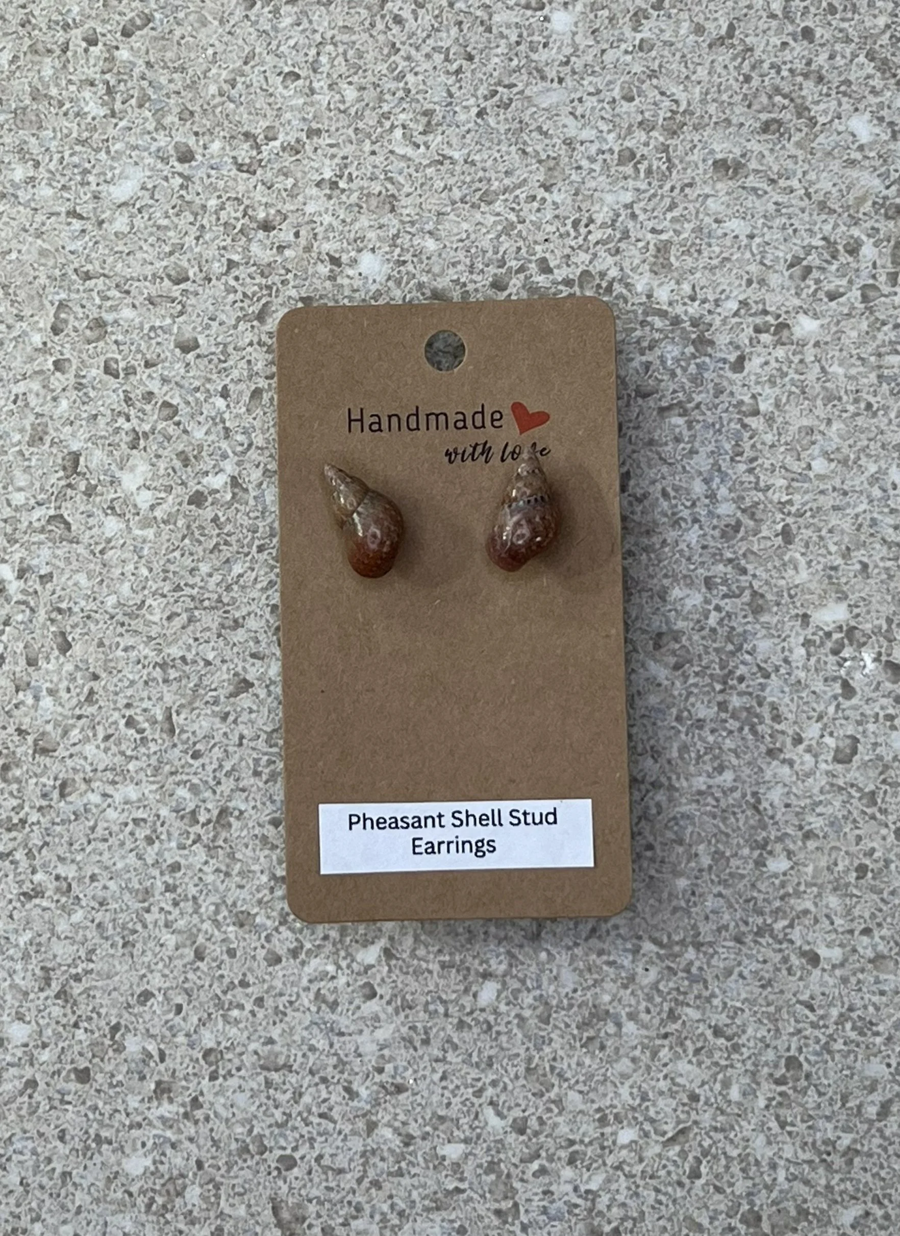 Pheasant Shell Stud Earrings