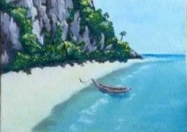 "Beach with Boat"