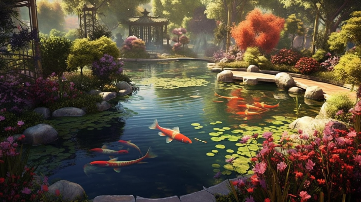 Imagine waking up to the most tranquil morning ever, where the air is crisp, the birds are singing, and the sun casts its gentle rays upon your fish pond oasis. ๐
๐  As you step outside, you're greeted by a chorus of water trickling and fish graceful