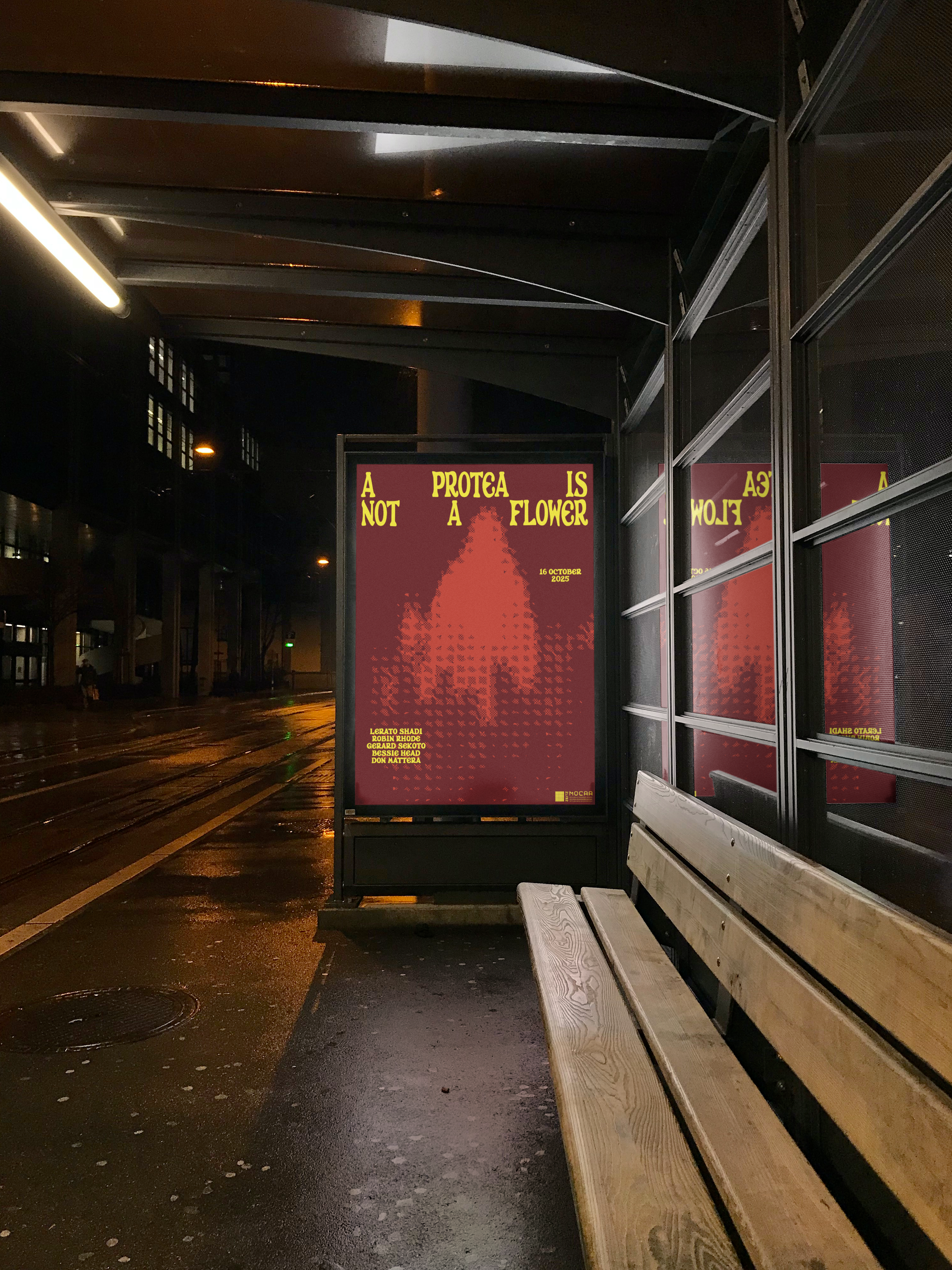 Free Bus Stop Poster at Night Mockup.png
