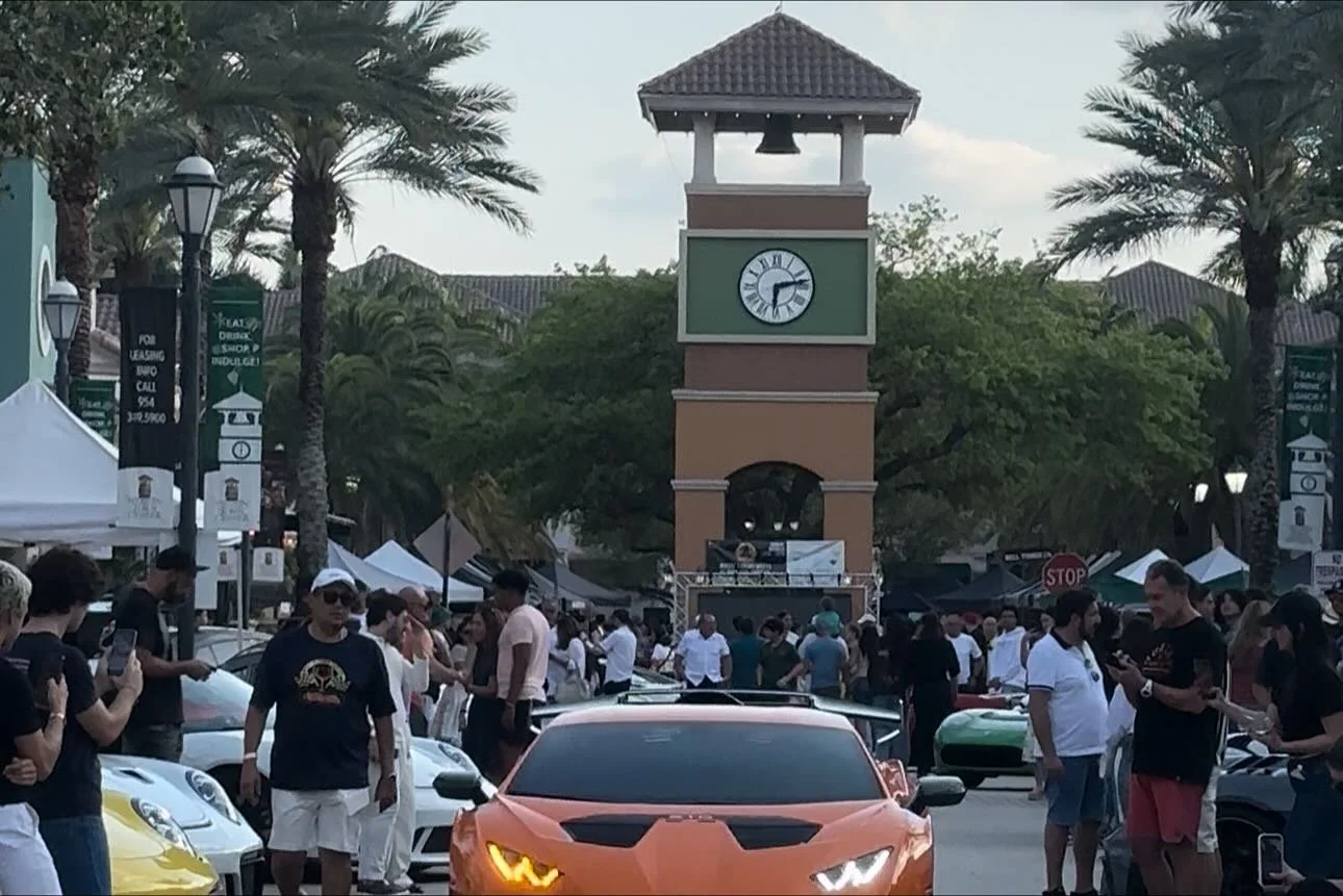 Super Cars and Coffee at the Weston Town Center (Event Production) 