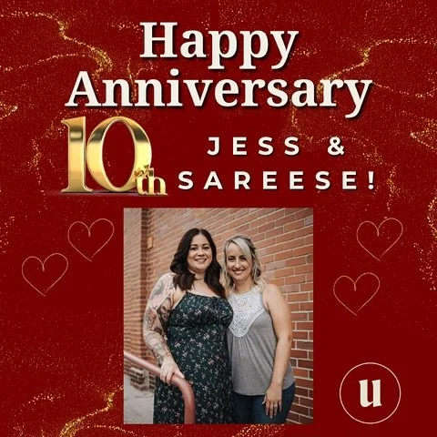 I&rsquo;m so grateful for 10 years of friendship, love &amp; support! Cheers to 10 more! 🥂💛✨ Happy 10 year anniversary! 🥰