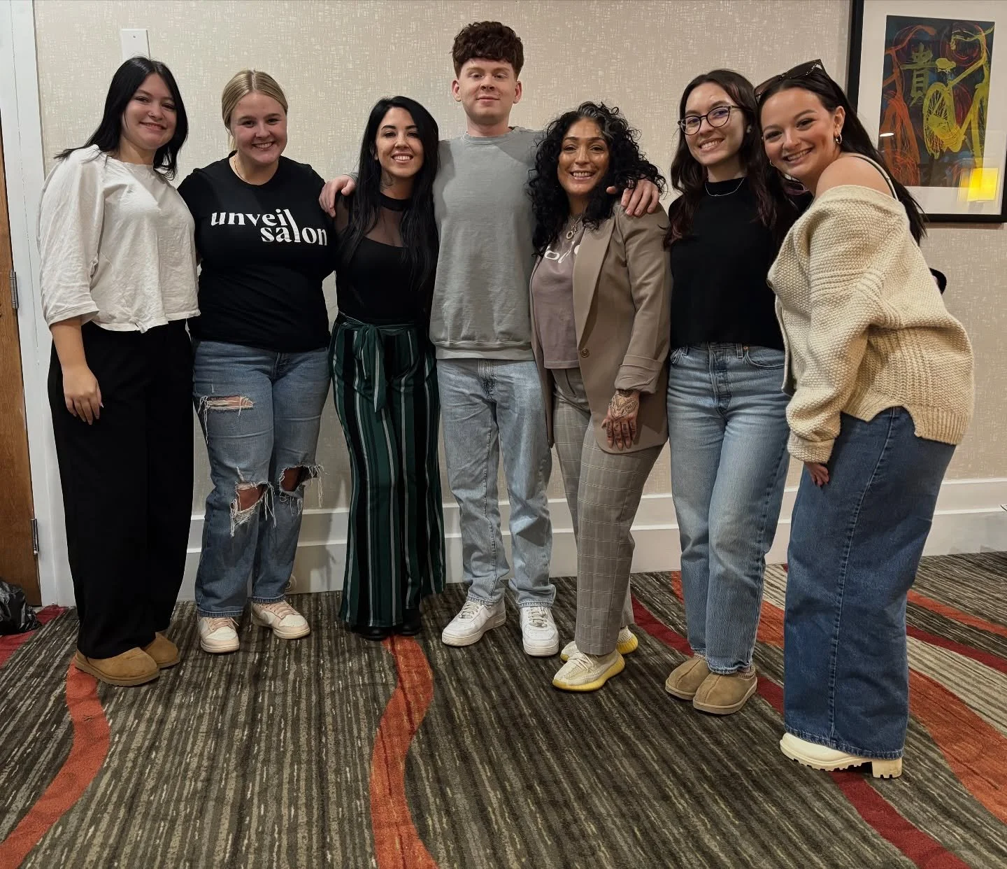 Carter got to be a hair model at @pabeautyofficial class today. Education, shopping, and sweet treats &ndash; perfect combo! ✏️🛍️🍬