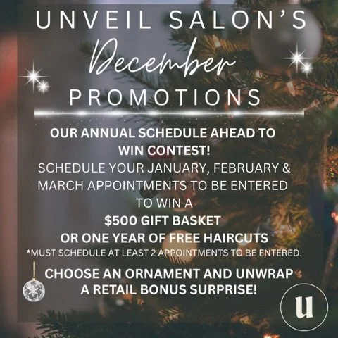 Our annual &ldquo;Pre-book&rdquo; contest is here along with our December retail promotion! 🎄Who will be this year&rsquo;s BIG winners? 🤩