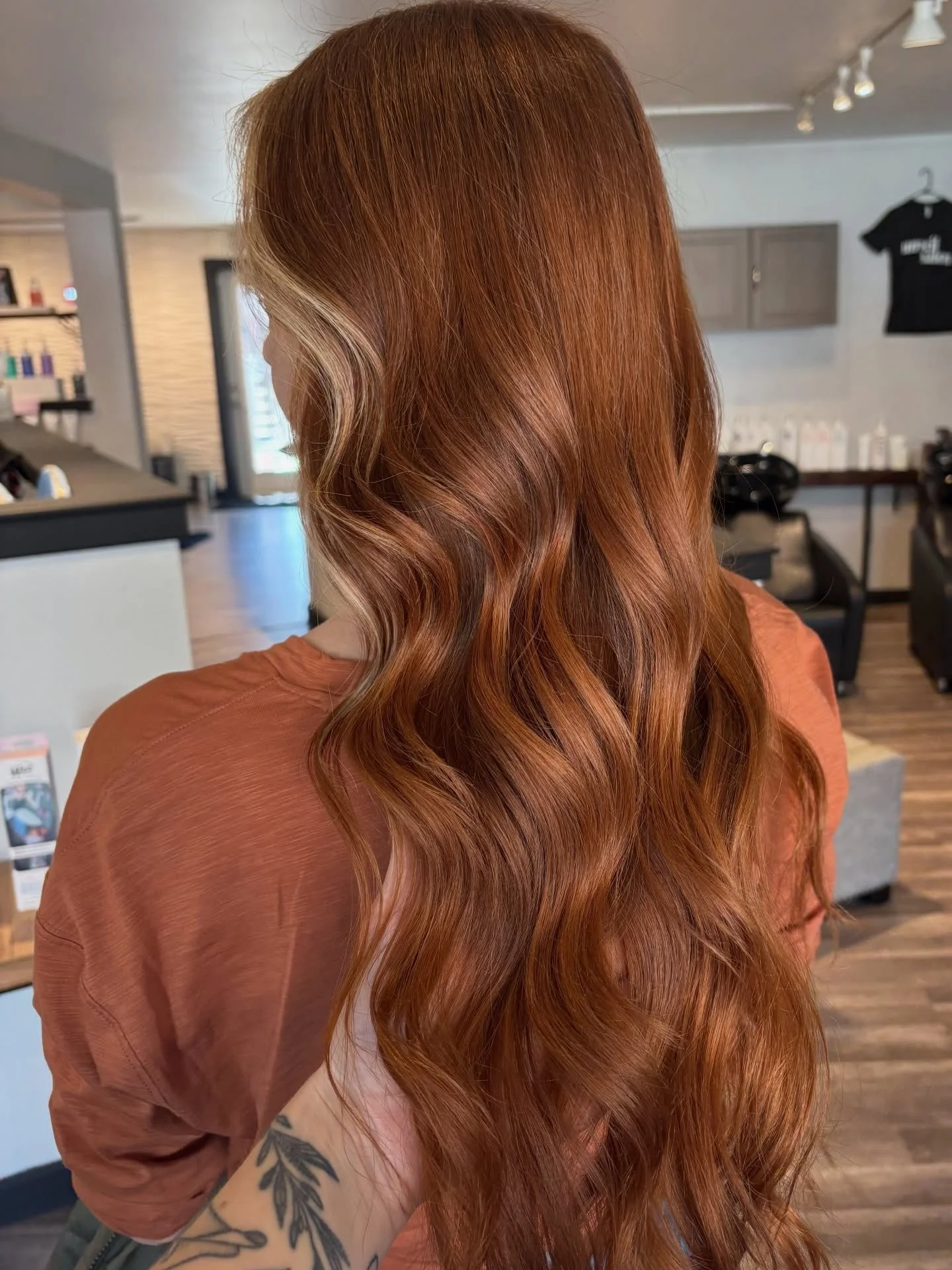 Jess H created this beautiful sunset copper color for her guest and we are in love! 😍
