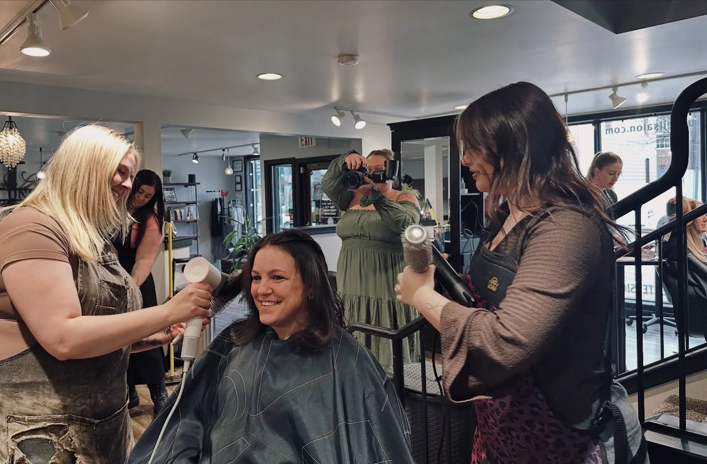 The big day is here! Our Valentine Makeover winner is getting the royal treatment from our team. Stay tuned for the dramatic transformation. ❤️