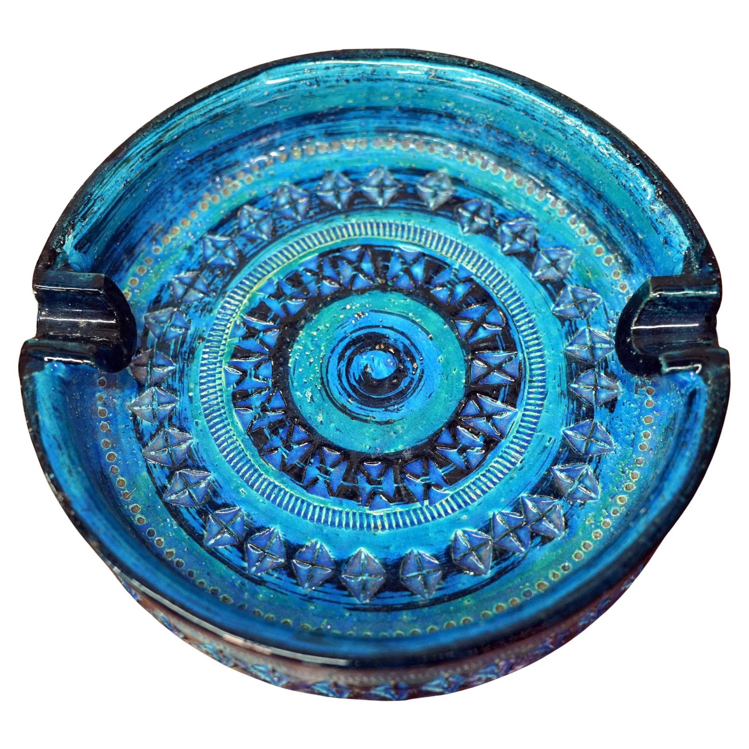 Aldo-Londi-Rimini-Blu-Bitossi-Blue-Cigar-Ashtray-1A.JPG