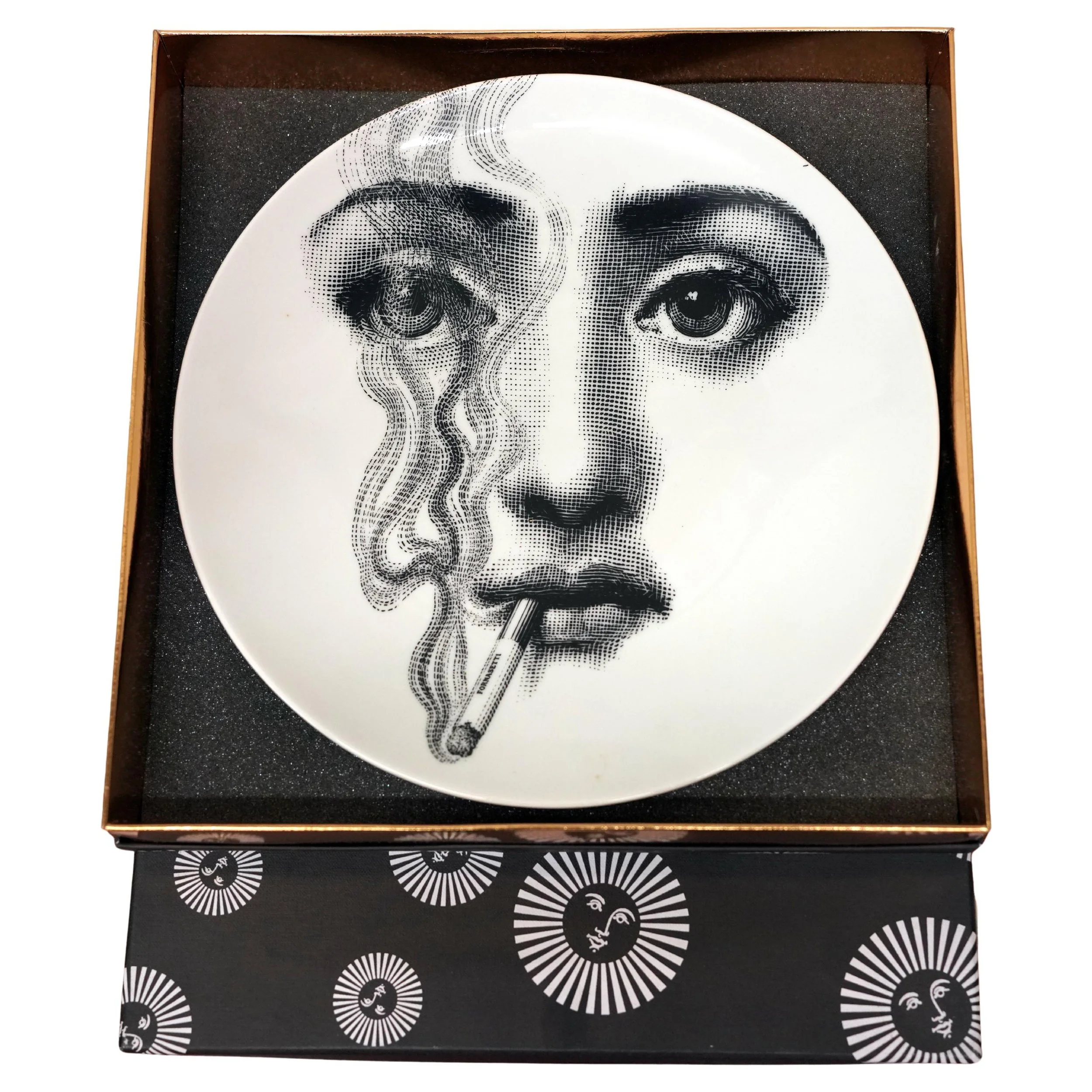 Piero Fornasetti Tema e Variazioni Porcelain Plate #81, 20th c.