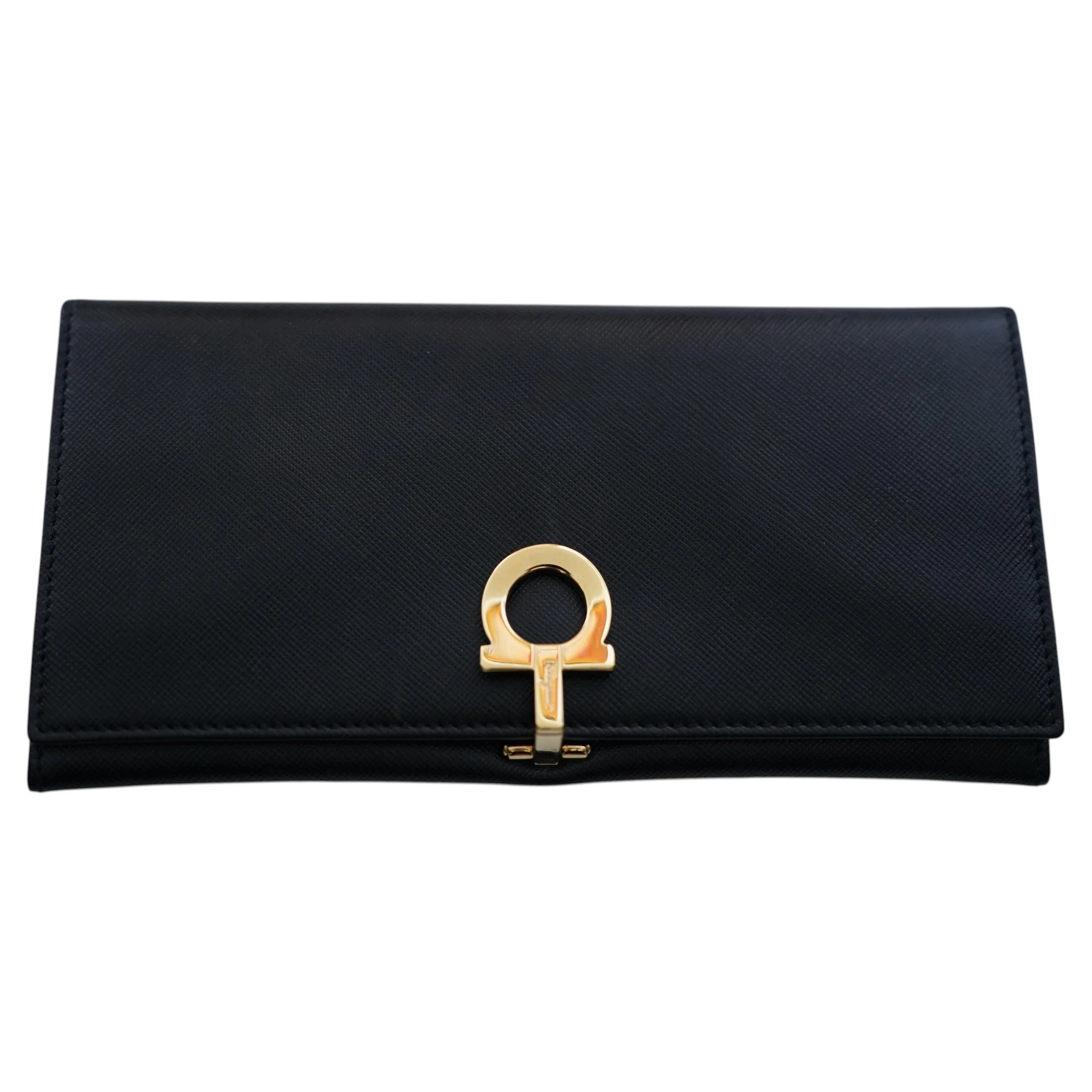 Salvatore-Ferragamo-Black-Saffiano-Leather-Gold-Gancini-Continental-Long-Wallet.jpg