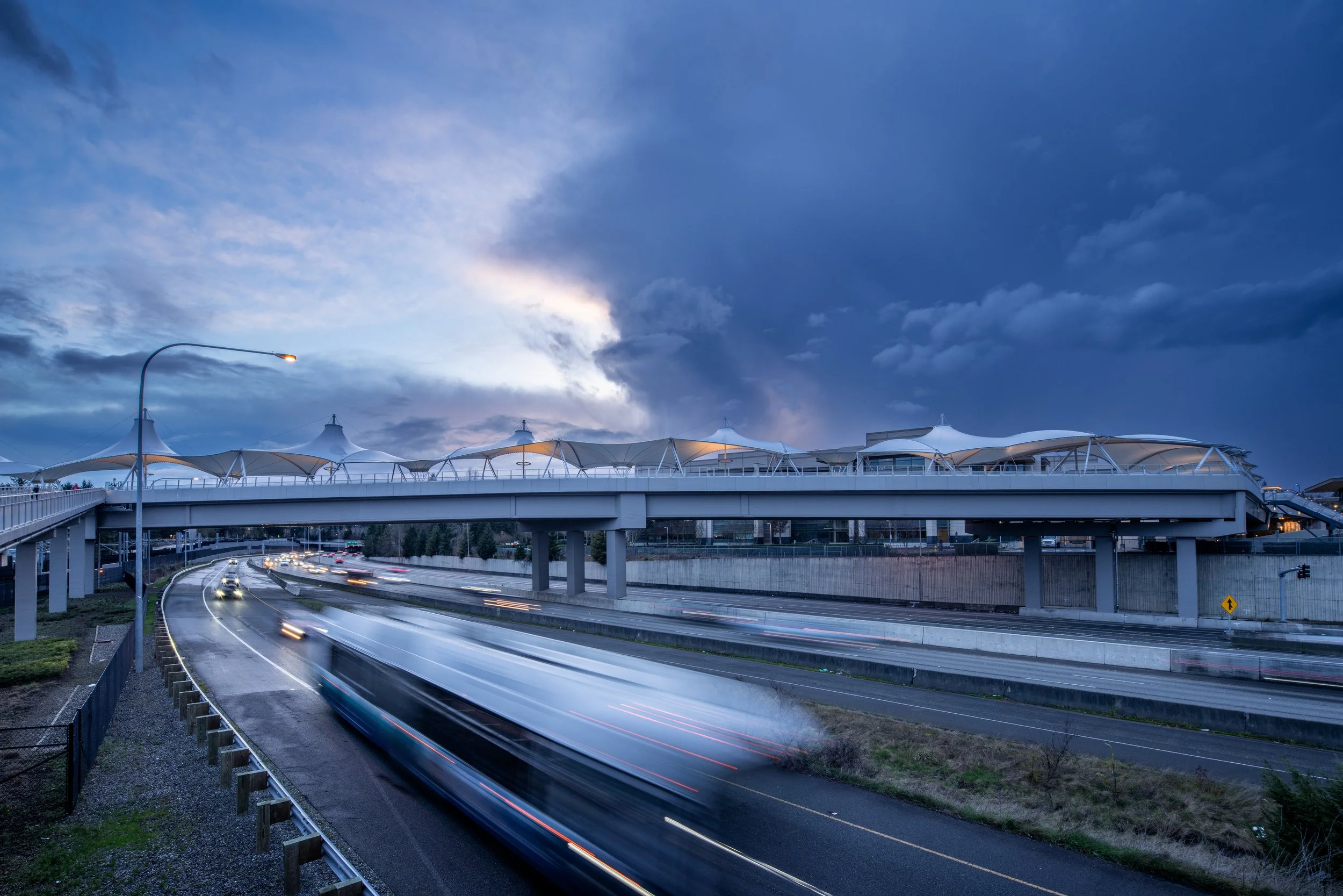 The Redmond Technology Station Pedestrian Bridge