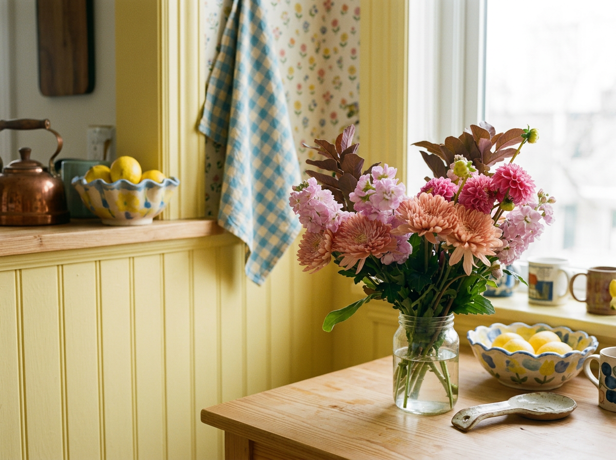 Autumn Dahlias and Mums