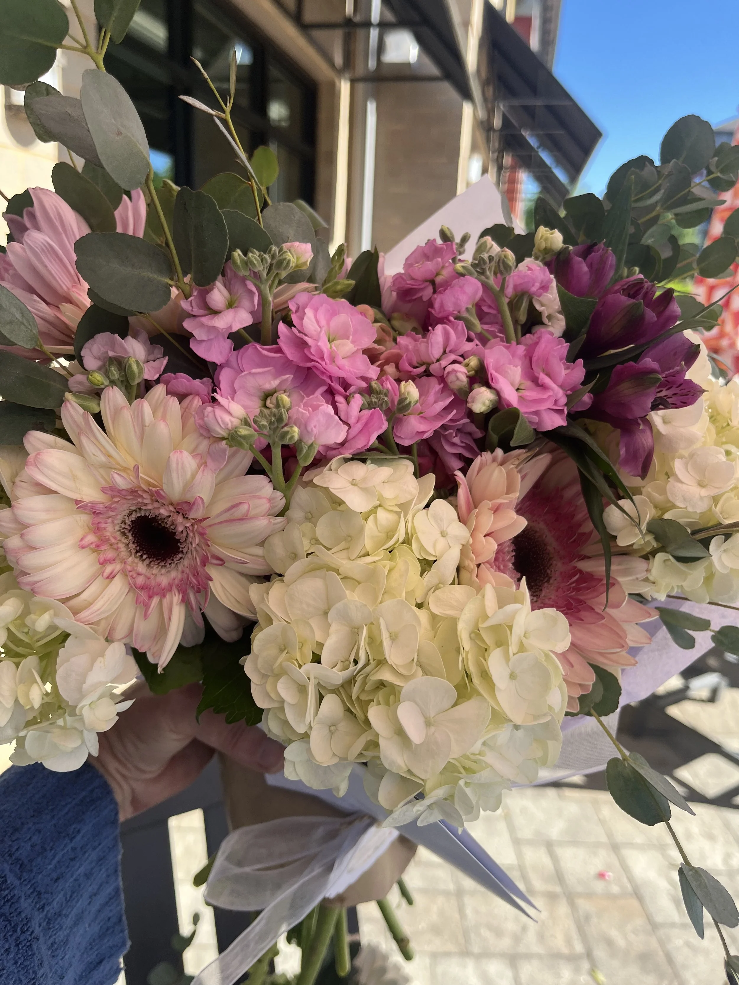 Garden Inspired Hand Tied Bouquets