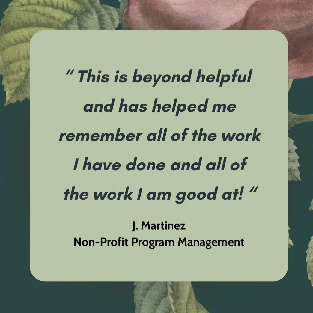 While the known goal is a strong job search portfolio, the BEST part by far is watching my clients light up with renewed or strengthened confidence in their capabilities. #LoveWhatIDo
.
.
.
.
#confidenceboost #stronger #jobsearch #career #nonprofit #