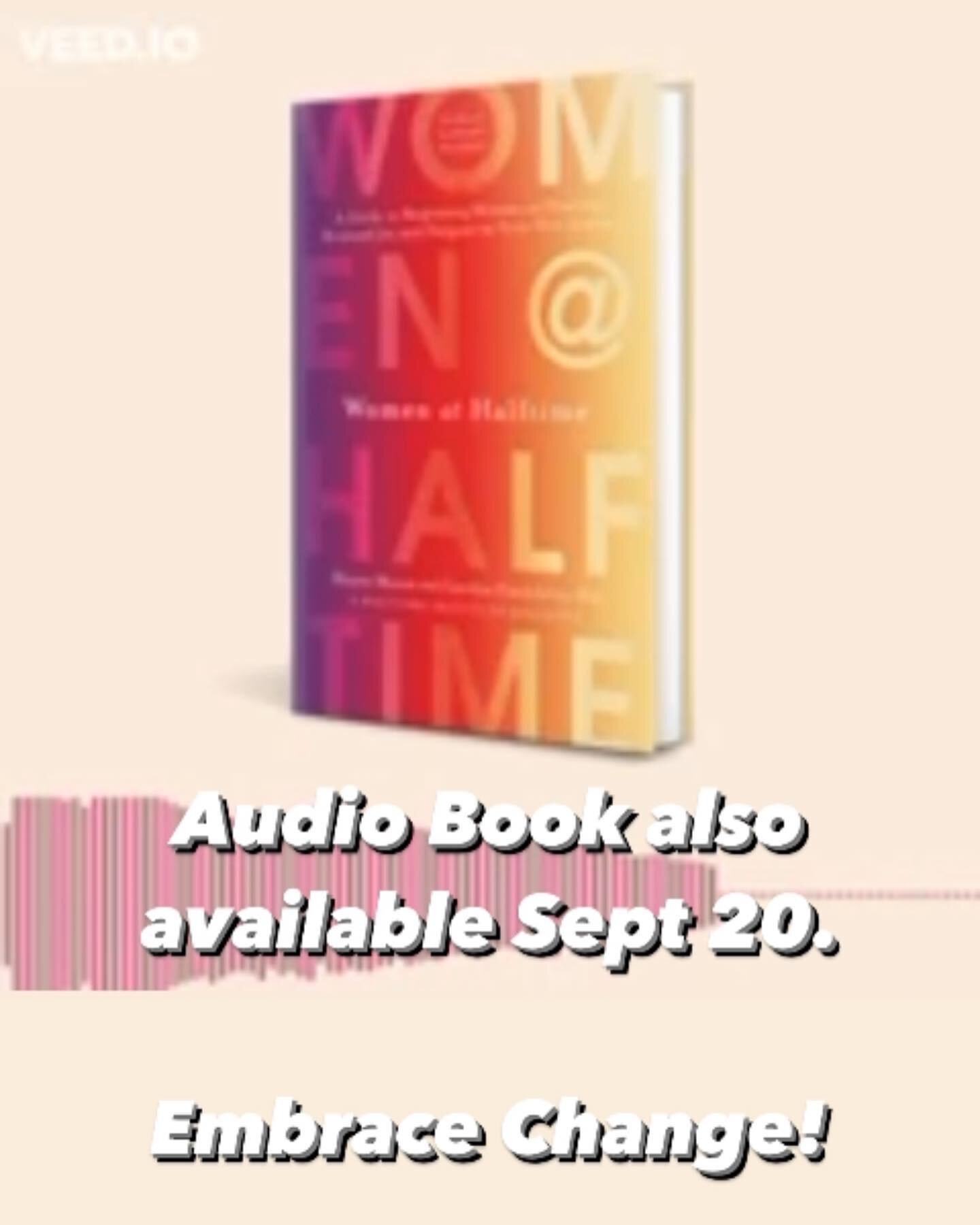 Some thoughts on the necessity (and pain) of change and transformation at midlife and the need to look honestly at our lives and at what &quot;no longer fits.&quot; Women@Halftime is coming out in Audio book. Enjoy a sample here of my co author and H