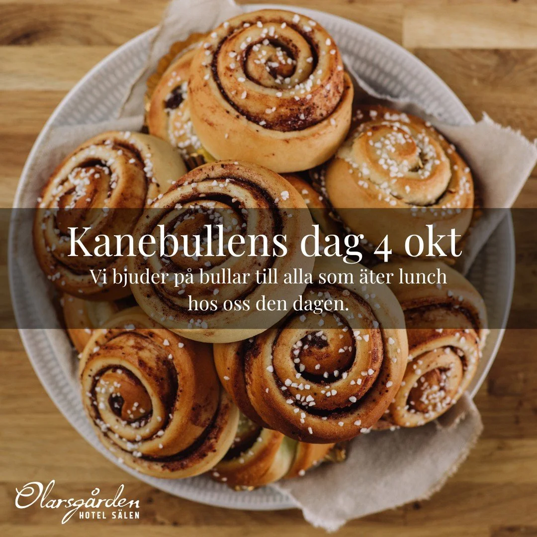 P&aring; l&ouml;rdag firar vi Kanelbullensdag genom att bjuda alla h&auml;rliga lunchg&auml;ster p&aring; kanelbulle. 🥰 Givetvis som vi bakat sj&auml;lva. S&aring; kom och njut av doften av nybakat p&aring; l&ouml;rdag. 
Lunchbuff&eacute; mellan kl 