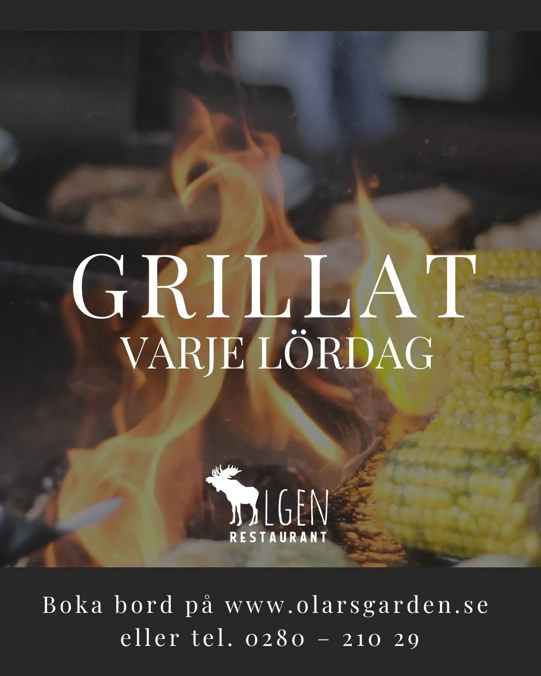 V&auml;lkomna p&aring; grillafton varje l&ouml;rdag!🔥
Det var popul&auml;rt med grillat, s&aring; vi forts&auml;tter att k&ouml;ra varje l&ouml;rdag hela &aring;ret. 
(undantaget 6, 13, 20 december d&aring; vi har julbord) 

P&aring; grillbuff&eacut
