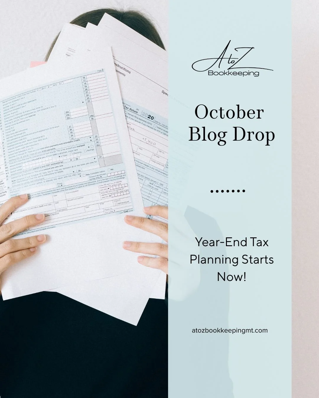 October means year-end tax planning starts now&mdash;not in December. Waiting can cost you money, add stress, and leave valuable deductions unused. Get ahead before the holiday rush and close out the year strong.

Read our latest blog for smart strat
