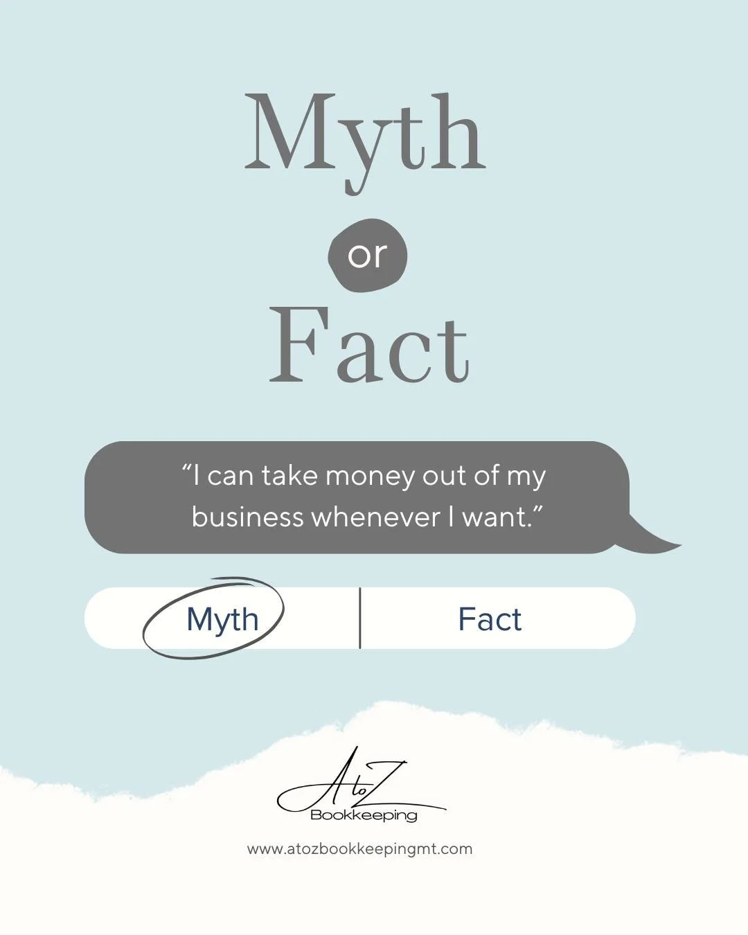 Myth: &ldquo;I can take money out of my business whenever I want.&rdquo;
Reality: Without a plan, those withdrawals can lead to messy records, surprise tax bills, and serious cash flow issues.

Learn the smart way to pay yourself as a business owner 