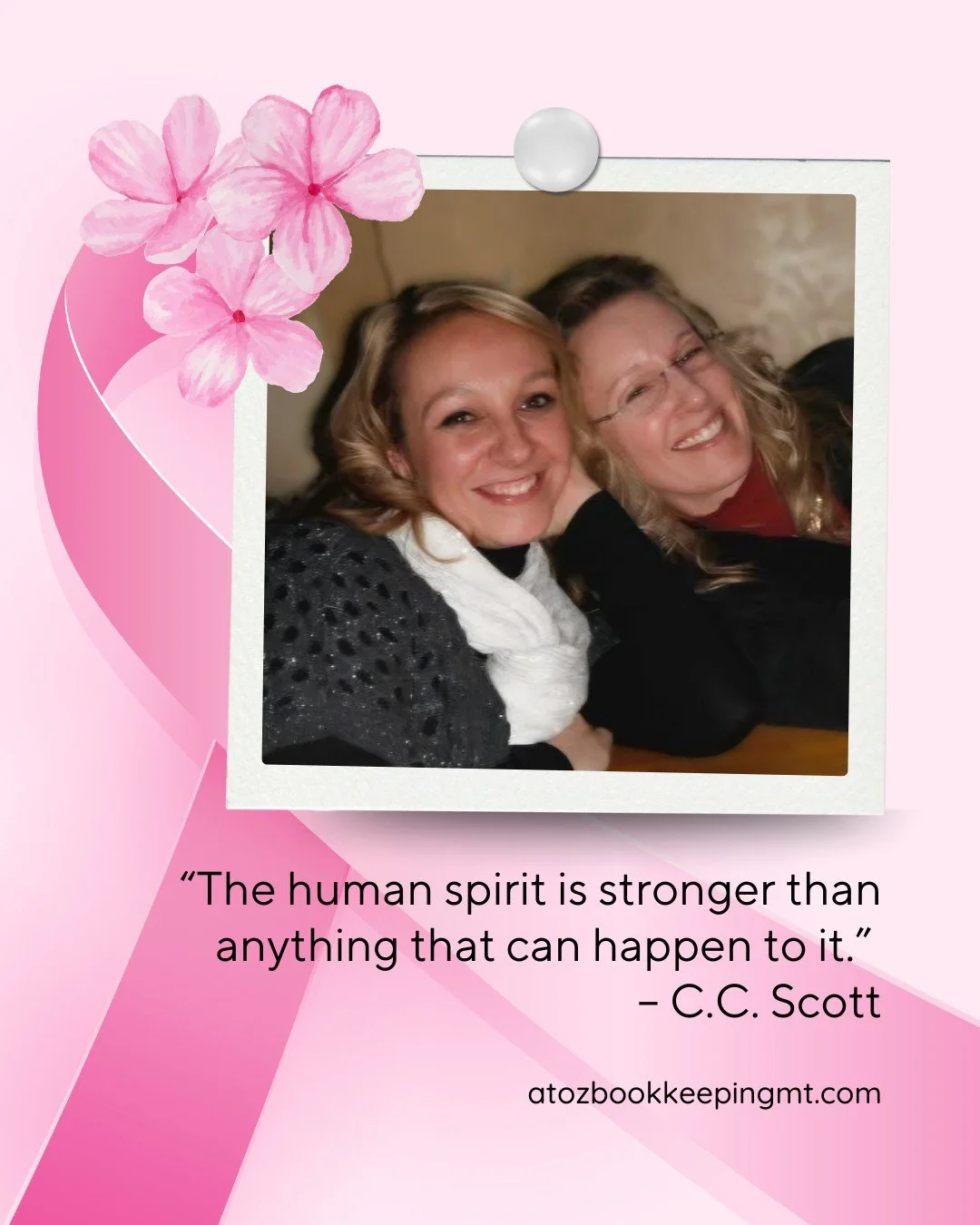 🩷 My stepmom is a breast cancer survivor&mdash;she bravely underwent a double mastectomy just two years ago. She&rsquo;s not only my family, she&rsquo;s also a CPA, running her own business out of her home in Clyde Park, MT.

We are extremely close,