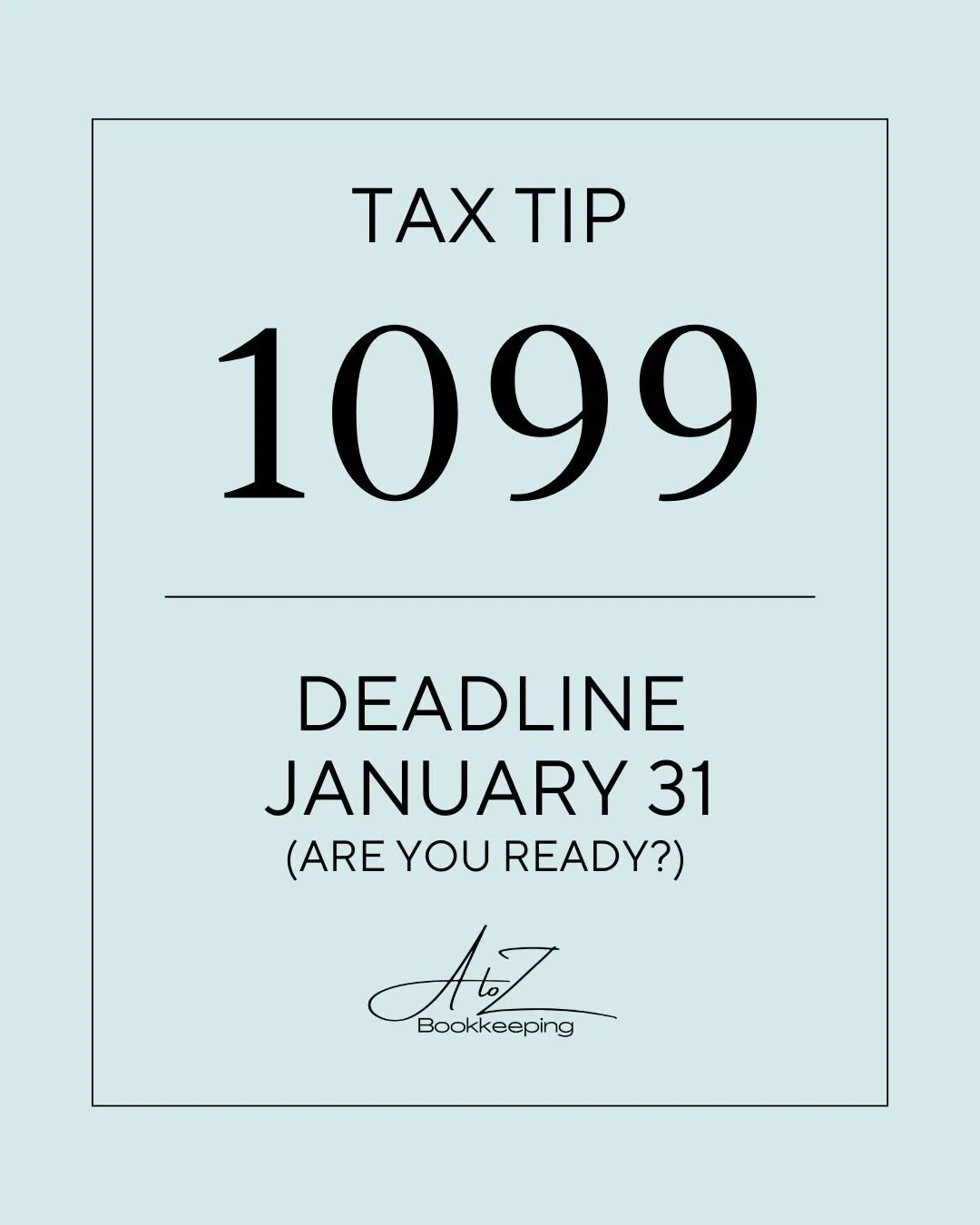 If you&rsquo;re just now thinking about 1099s, you&rsquo;re already late to the game.

Real 1099 prep starts in October. With a filing deadline of January 31, it&rsquo;s best to have 1099s submitted by January 15.

If you paid contractors last year, 