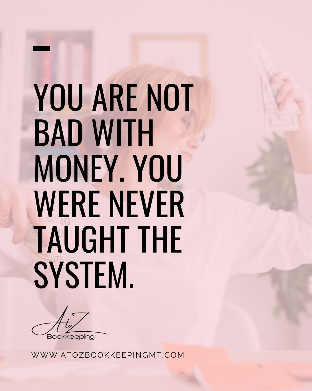As we close out the month&hellip;

You are not &ldquo;bad with money.&rdquo;
You were never taught the system.

Financial stress isn&rsquo;t always personal &mdash; it&rsquo;s often structural. And clarity isn&rsquo;t about restriction. It&rsquo;s ab