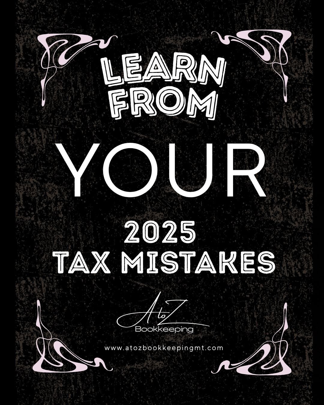 Taxes are filed.

Now what? Before you close the bookkeeping drawer for another year, take a moment to fix the things that made this season stressful.

Did you:
&bull; Lose receipts?
&bull; Fall behind on reconciliations?
&bull; Avoid looking at your