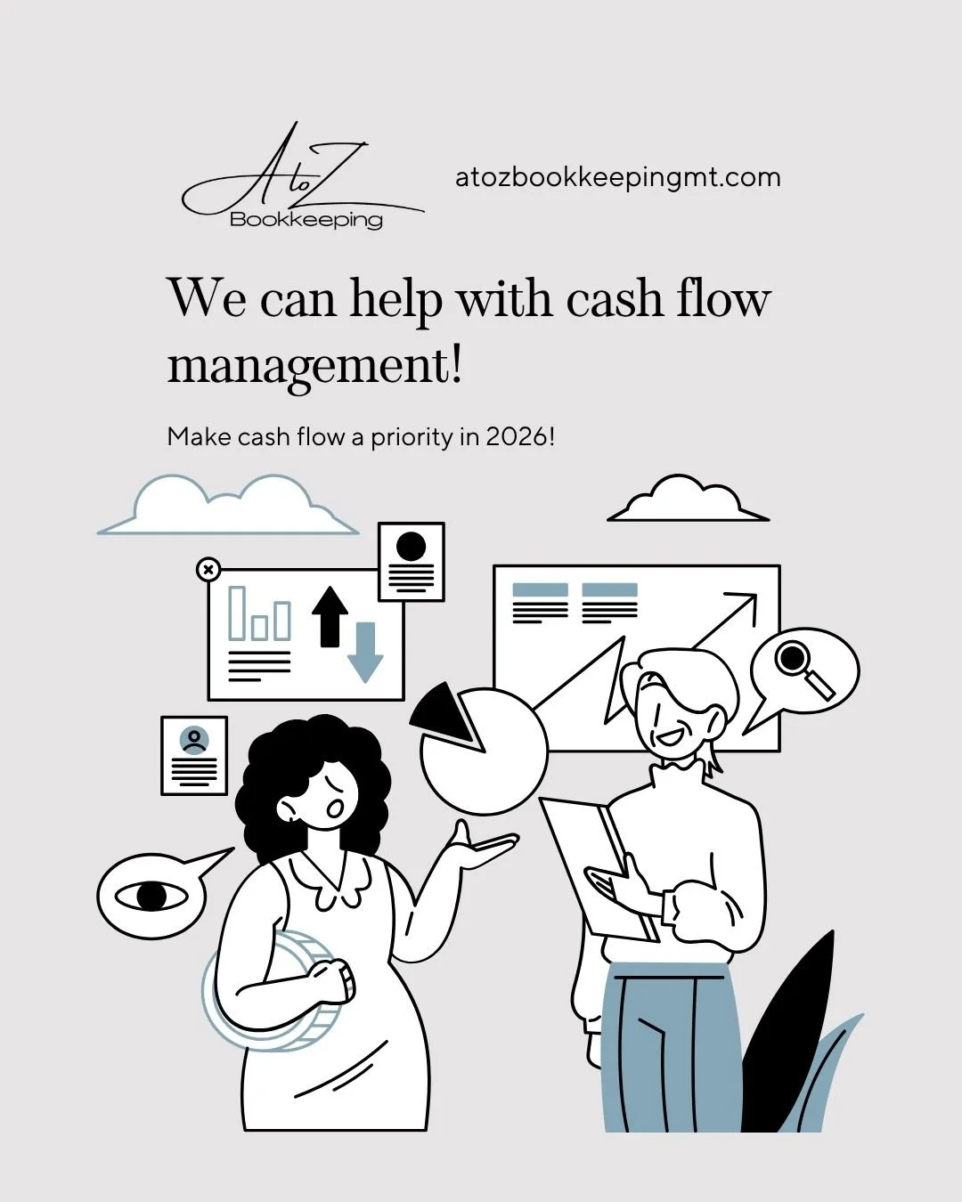 Sales are cute. Cash flow is survival.

A strong month on paper means nothing if your cash isn&rsquo;t covering payroll, bills, and taxes.

Knowing when money comes in&mdash;and when it goes out&mdash;is where smart business really starts.

#atozbook