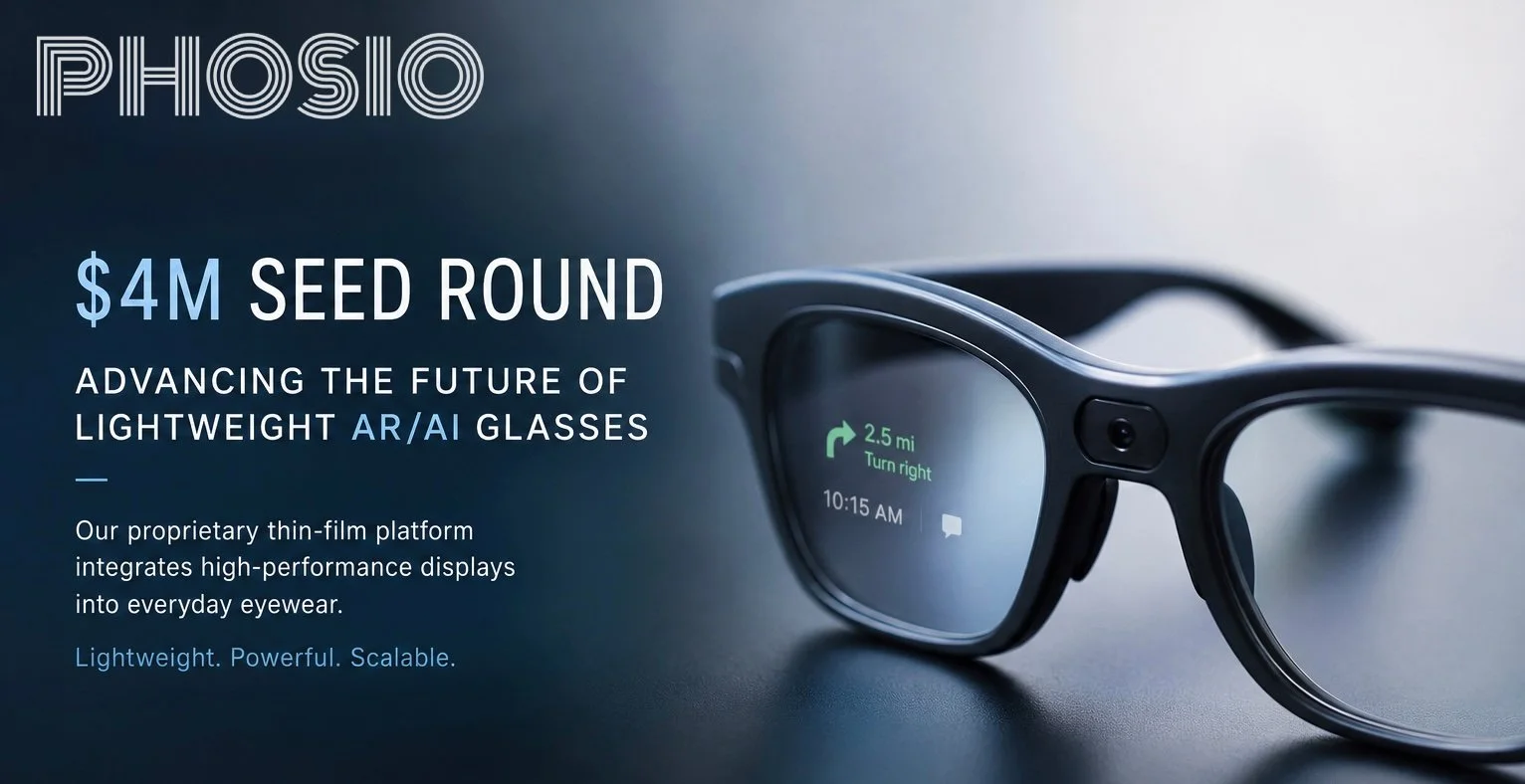 Phosio Raises $4 Million Seed Round to Bring Affordable AR/AI Glasses to Mass Market