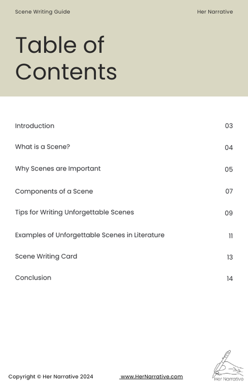 The Ultimate Scene Writing Guide — Her Narrative - Book Coaching and ...