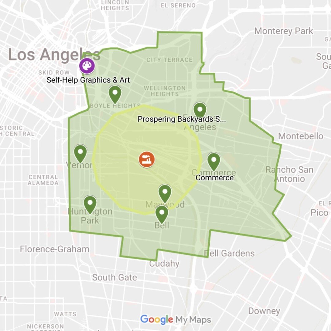 Our first batch of soil sample requests is closed! We received over 45 soil sample requests from community members in our study area, as shown in the map! 🎉

This map shows our targeted zip codes for the project and proximity to the Exide Battery Pl