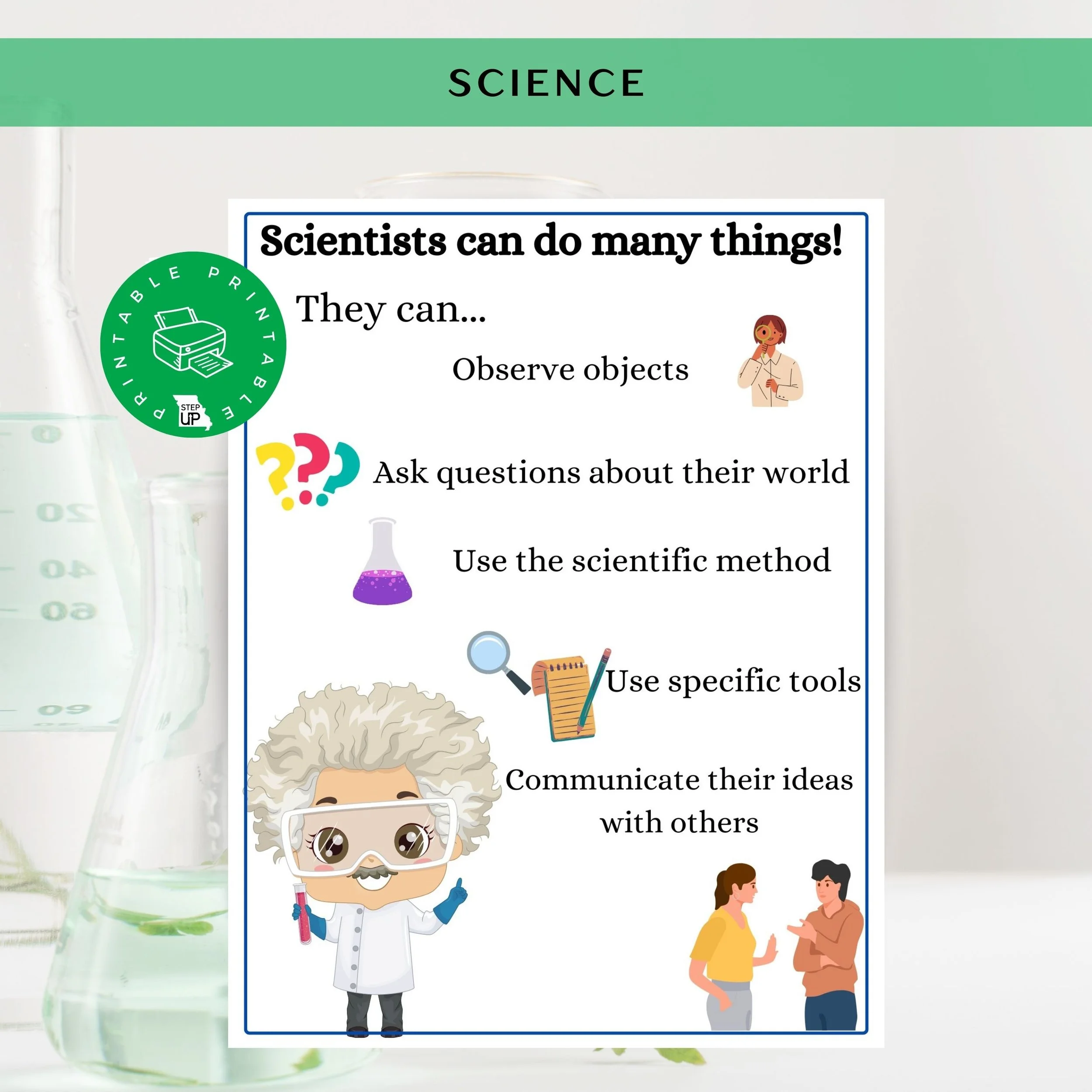 Scientists Can Do Many Things | Scientific Mindset Visual Guide — STEP Up