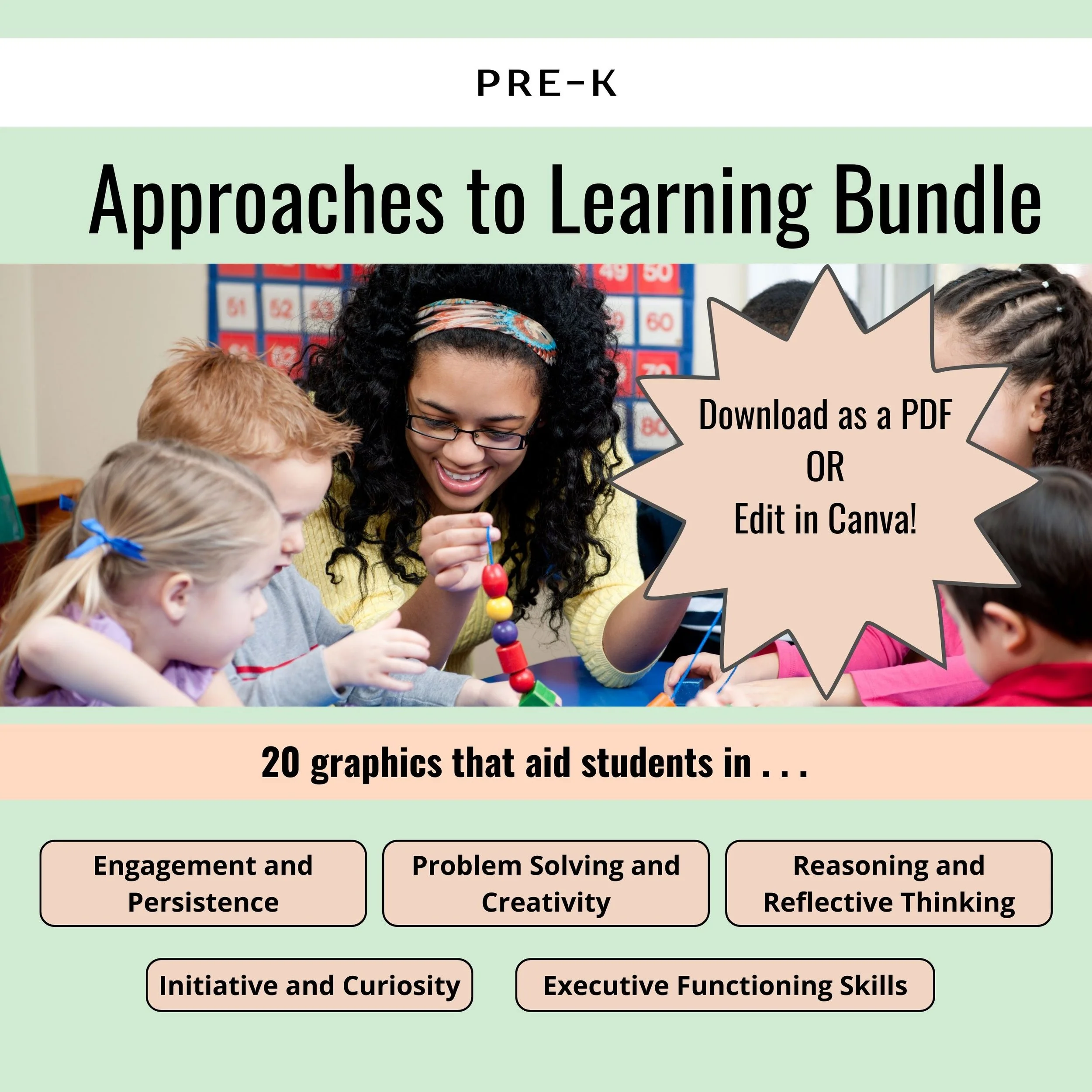 Approaches to Learning Graphic Bundle for Pre-K